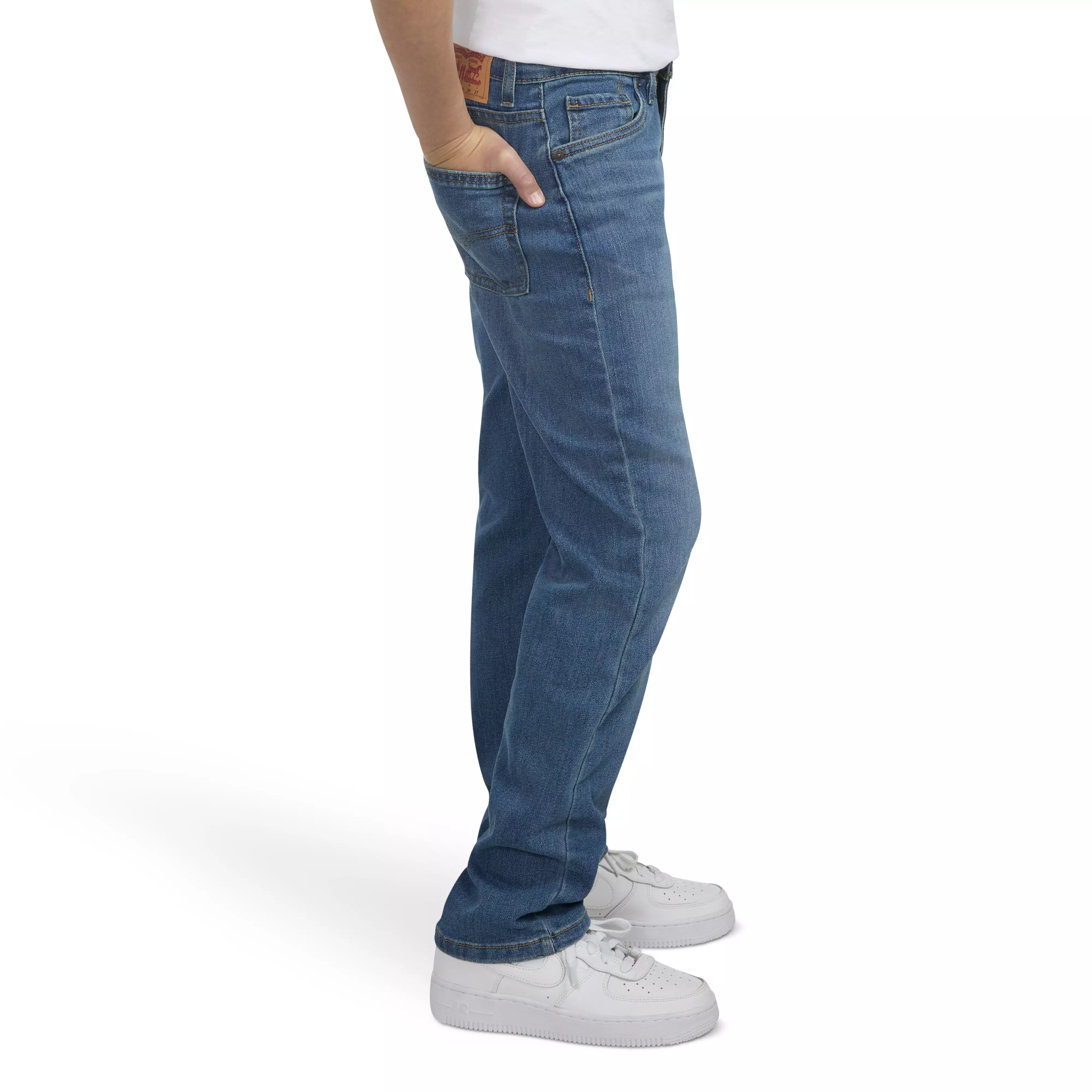Levi's Big Boys' 511 Slim Fit Performance Dark Blue Wash Denim Jeans - DARK BLUE