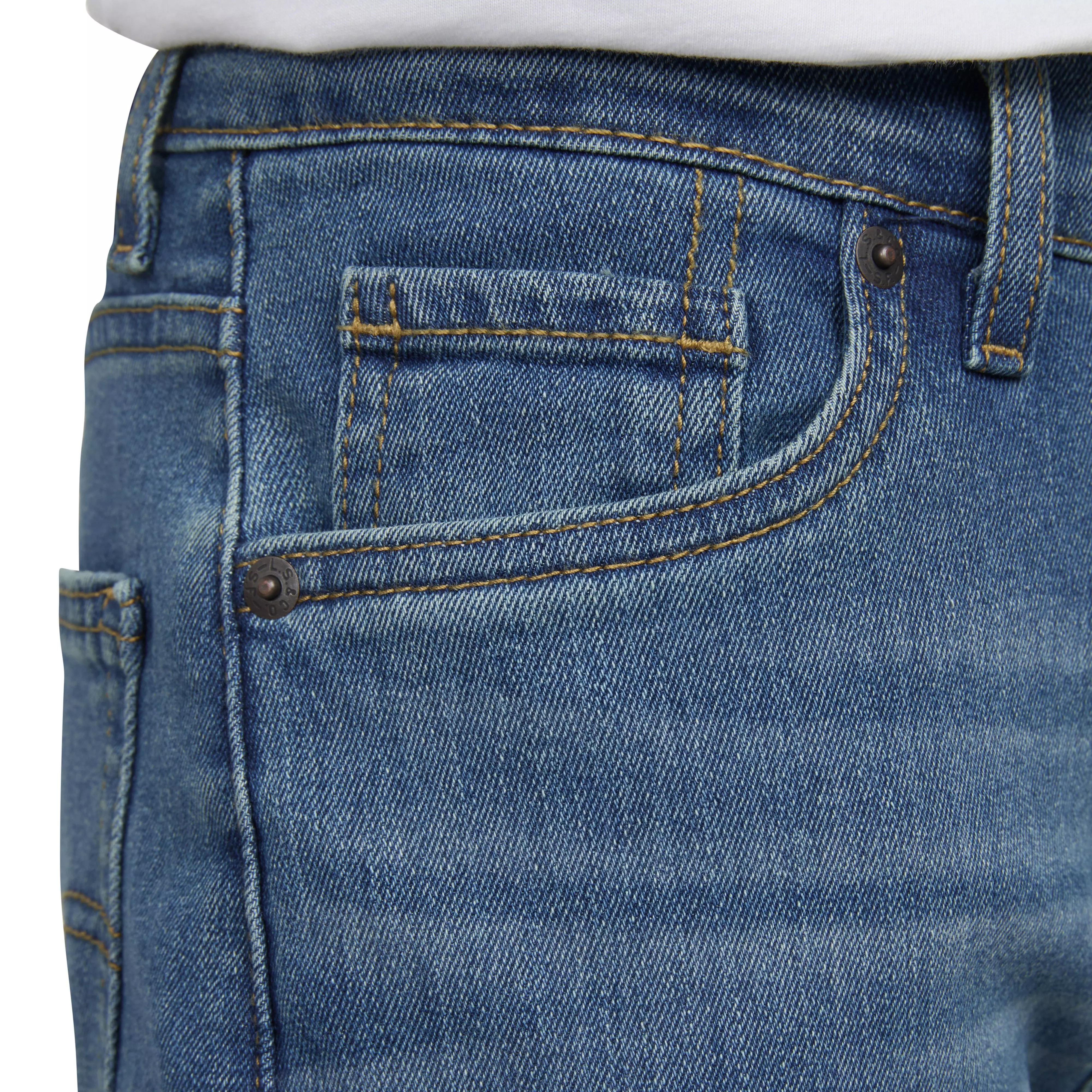 Levi's Big Boys' 511 Slim Fit Performance Dark Blue Wash Denim Jeans - DARK BLUE