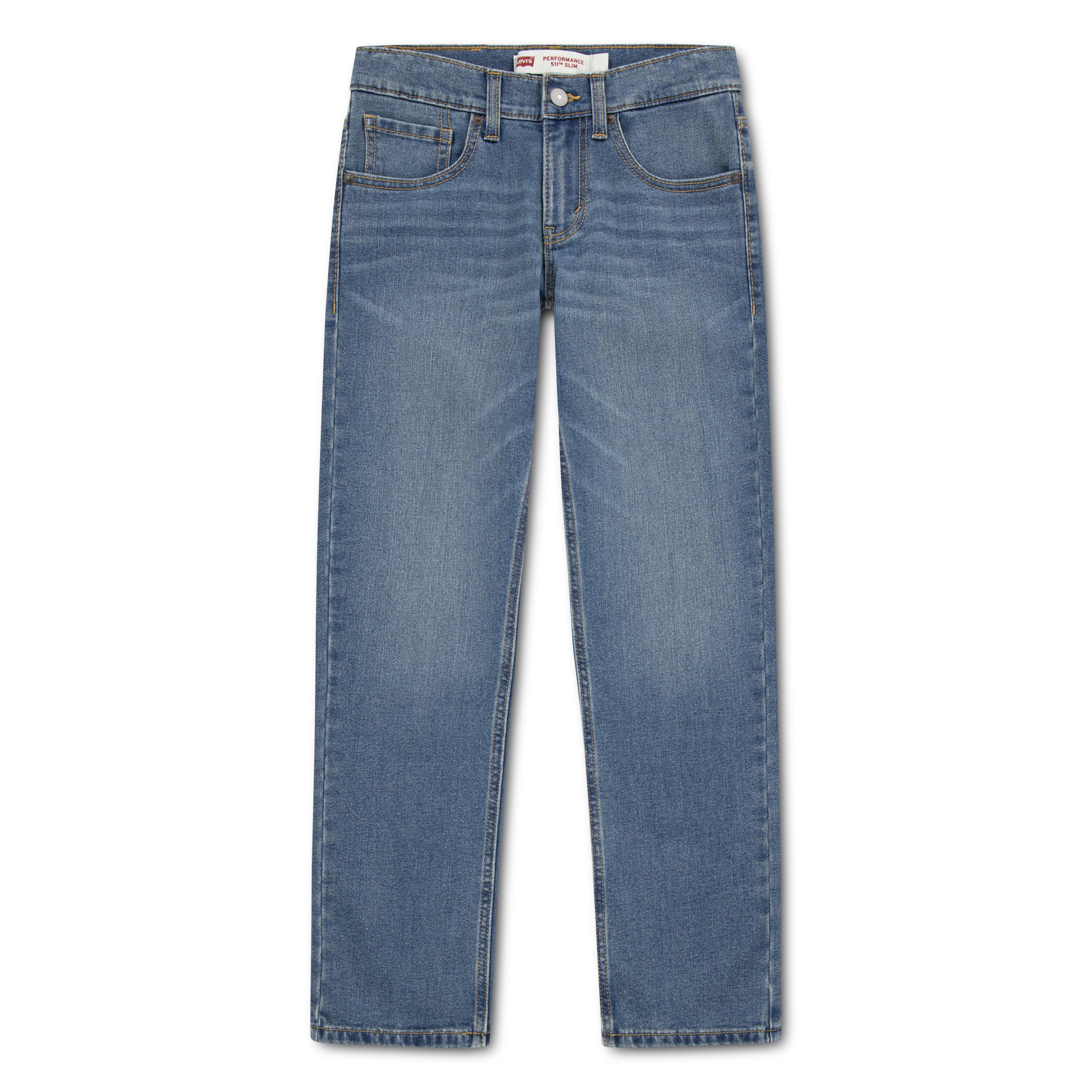 Levi's Big Boys' 511 Slim Fit Performance Dark Blue Wash Denim Jeans - DARK BLUE Thumbnail View 8