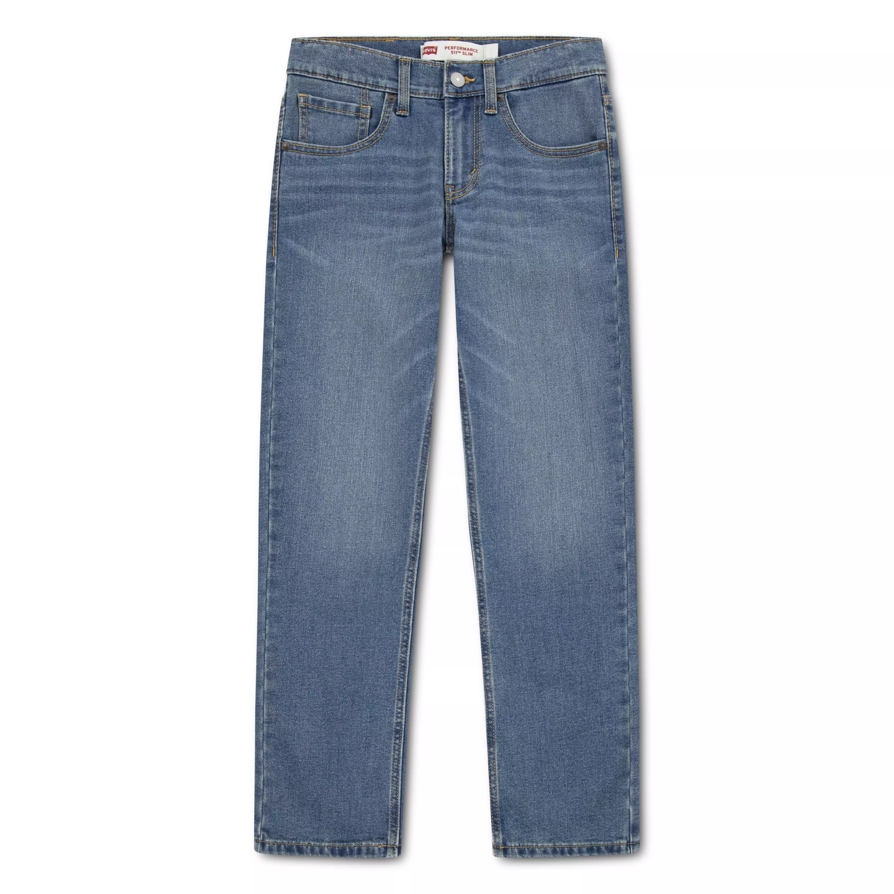 Levi's Big Boys' 511 Slim Fit Performance Dark Blue Wash Denim Jeans - DARK BLUE