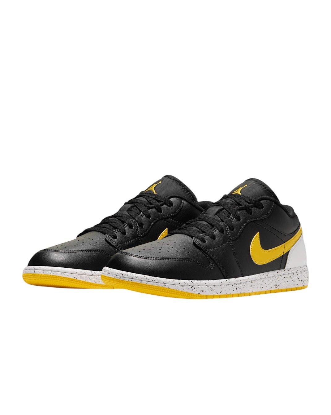 Jordan 1 Low SE "Black/White/Tour Yellow" Men's Shoe - BLACK/WHITE/YELLOW