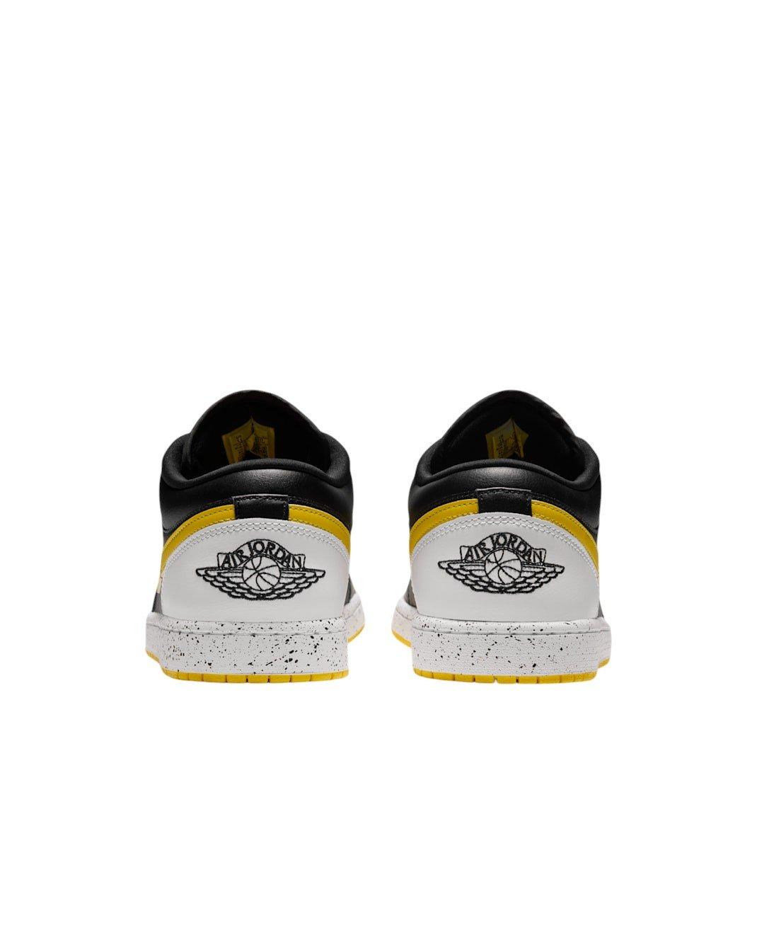 Jordan 1 Low SE "Black/White/Tour Yellow" Men's Shoe - BLACK/WHITE/YELLOW