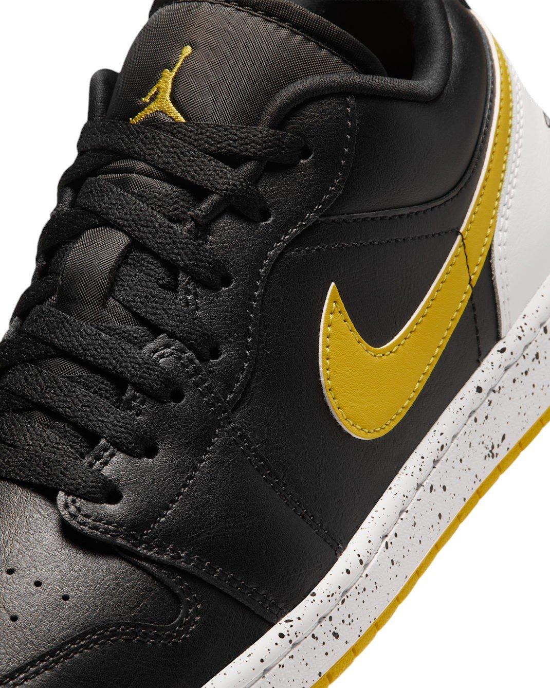 Jordan 1 Low SE "Black/White/Tour Yellow" Men's Shoe - BLACK/WHITE/YELLOW