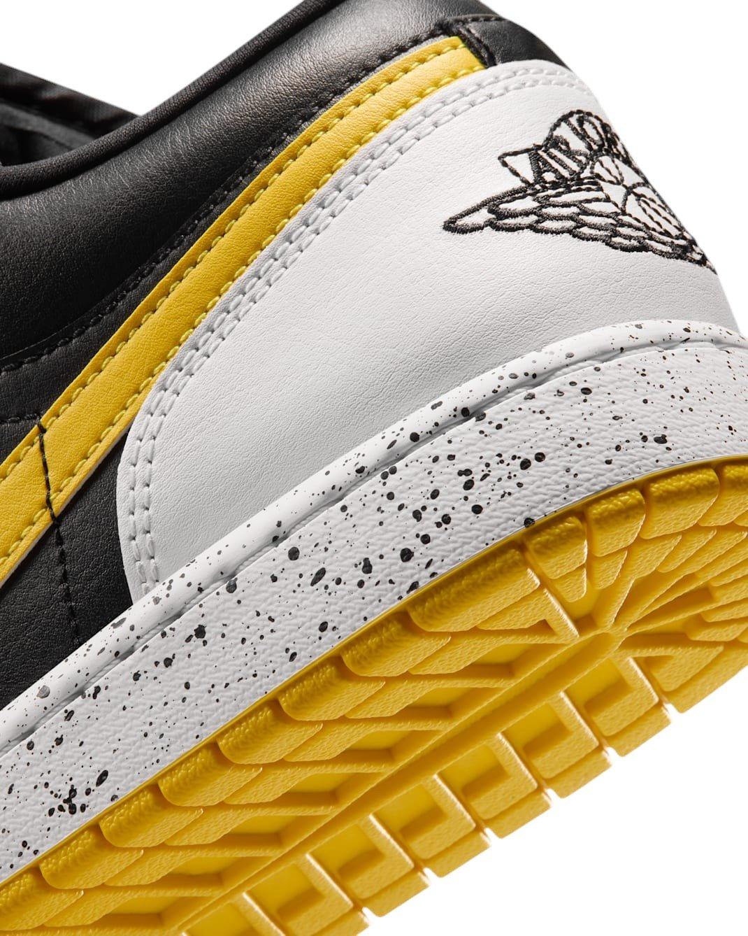 Jordan 1 Low SE "Black/White/Tour Yellow" Men's Shoe - BLACK/WHITE/YELLOW