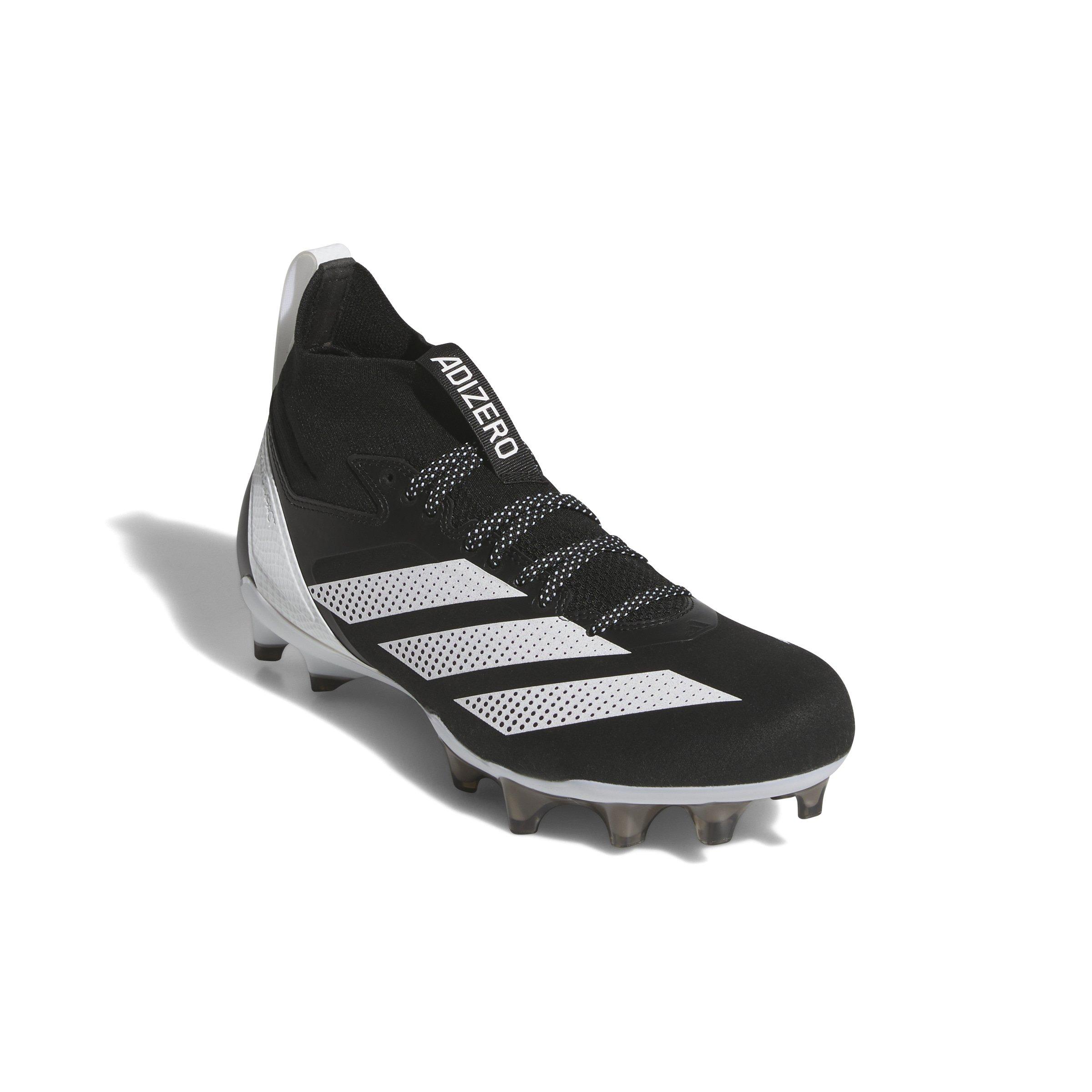 adidas Adizero Impact + "Core Black/Ftwr White/Core Black" Men's Football Cleat - BLACK/WHITE/BLACK Thumbnail View 3