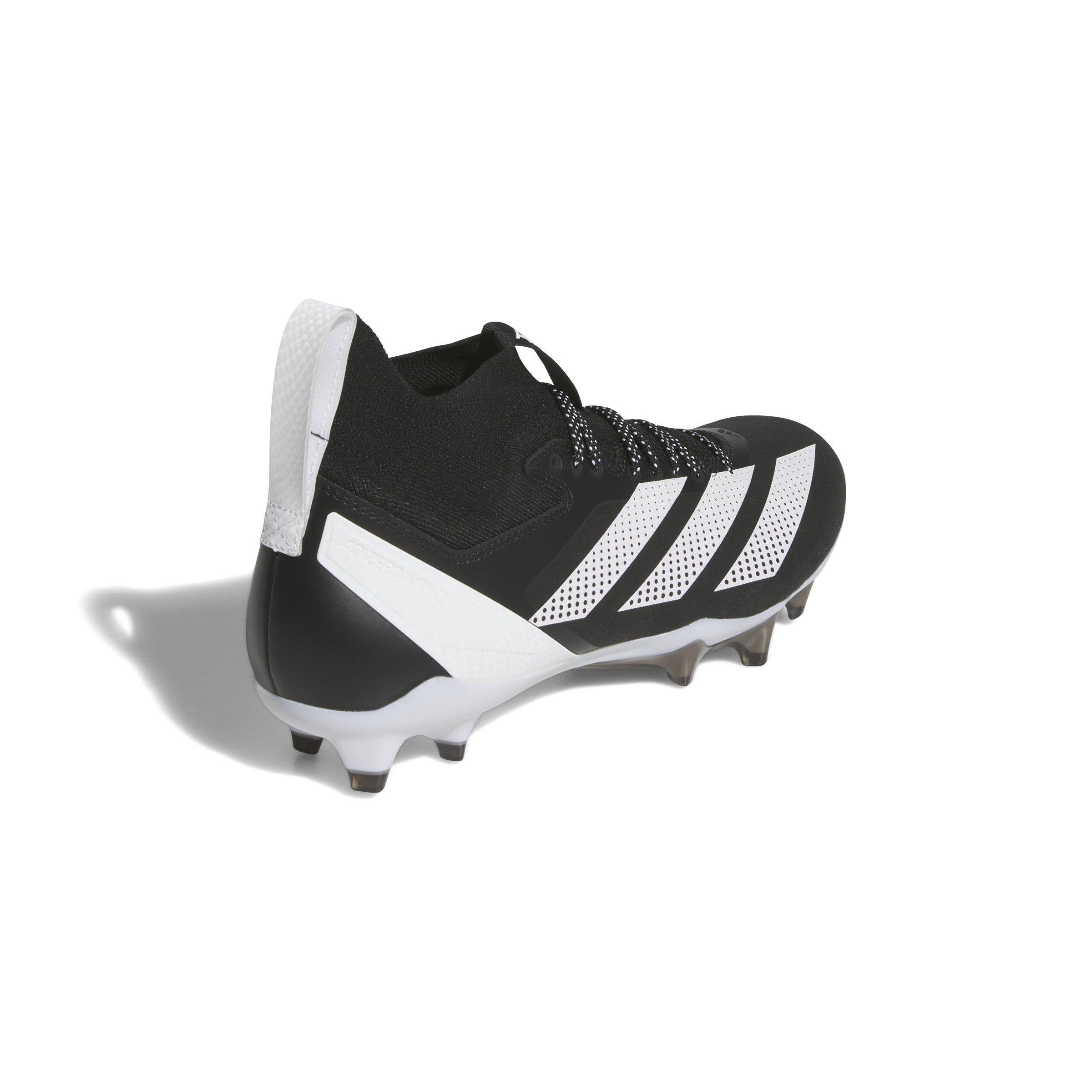 adidas Adizero Impact + "Core Black/Ftwr White/Core Black" Men's Football Cleat - BLACK/WHITE/BLACK Thumbnail View 4