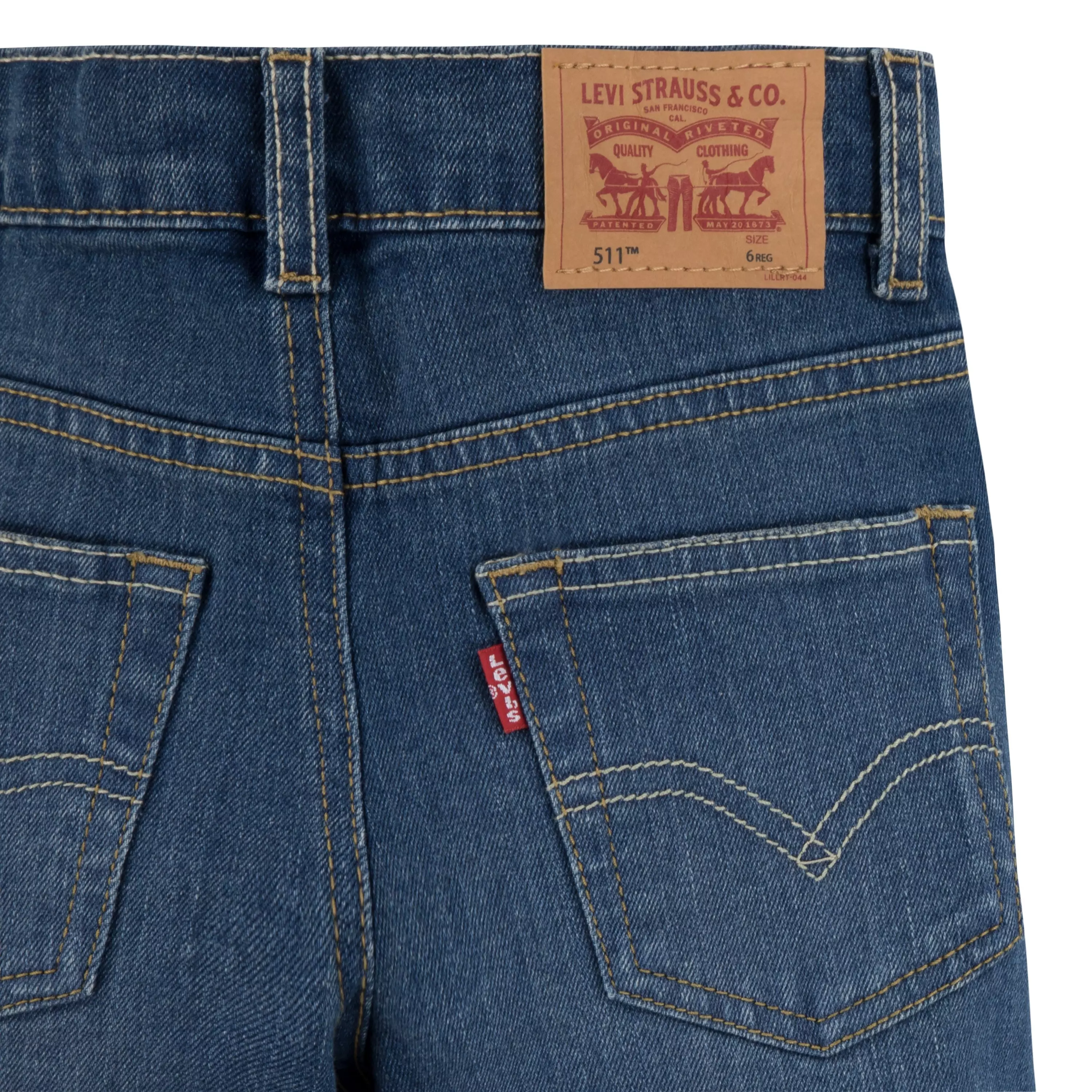Levi's Little Boys' 511 Slim Fit Performance Medium Blue Wash Denim Jeans - MEDIUM BLUE