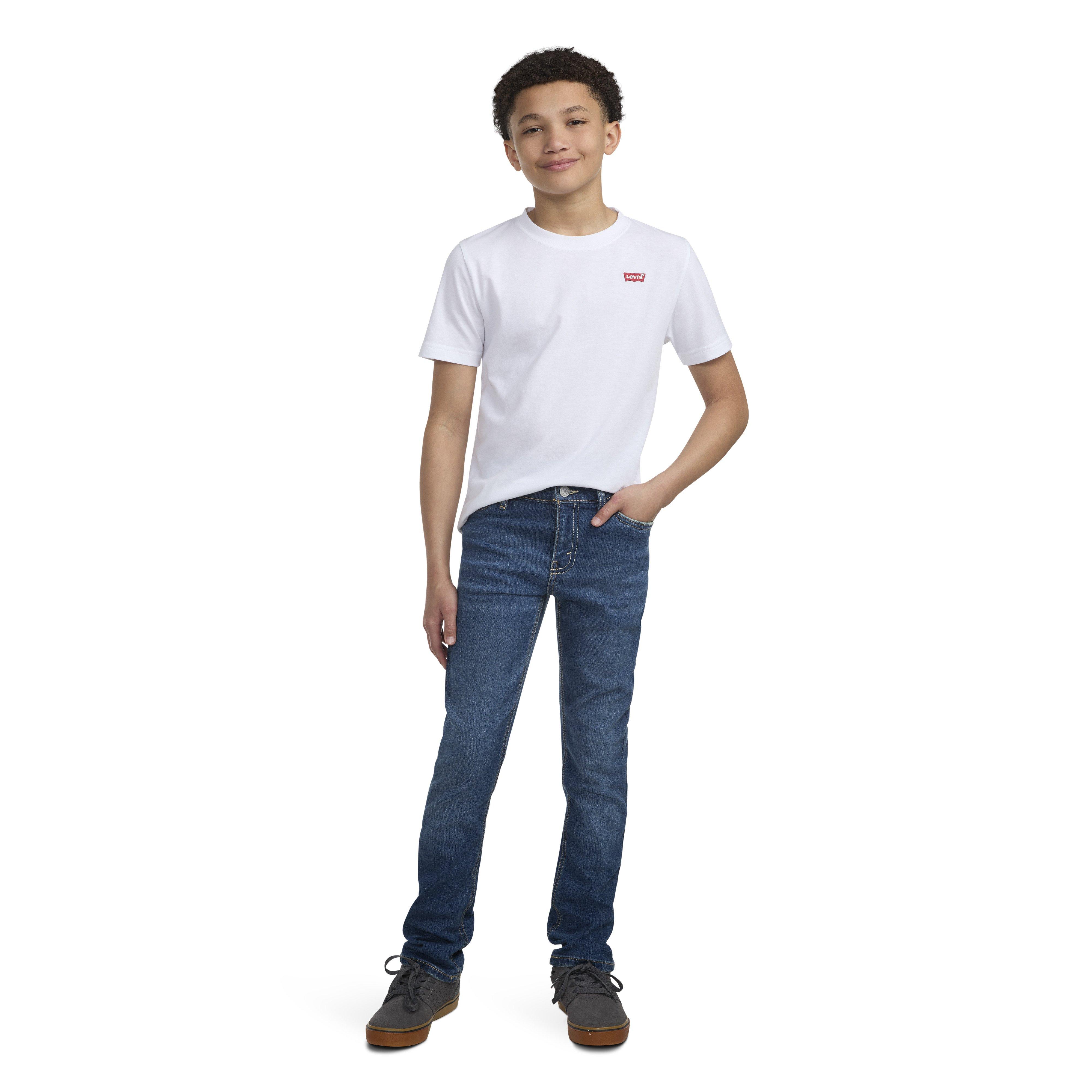 Levi's Big Boys' 511 Slim Fit Performance Medium Blue Wash Denim Jeans - MEDIUM BLUE Thumbnail View 11