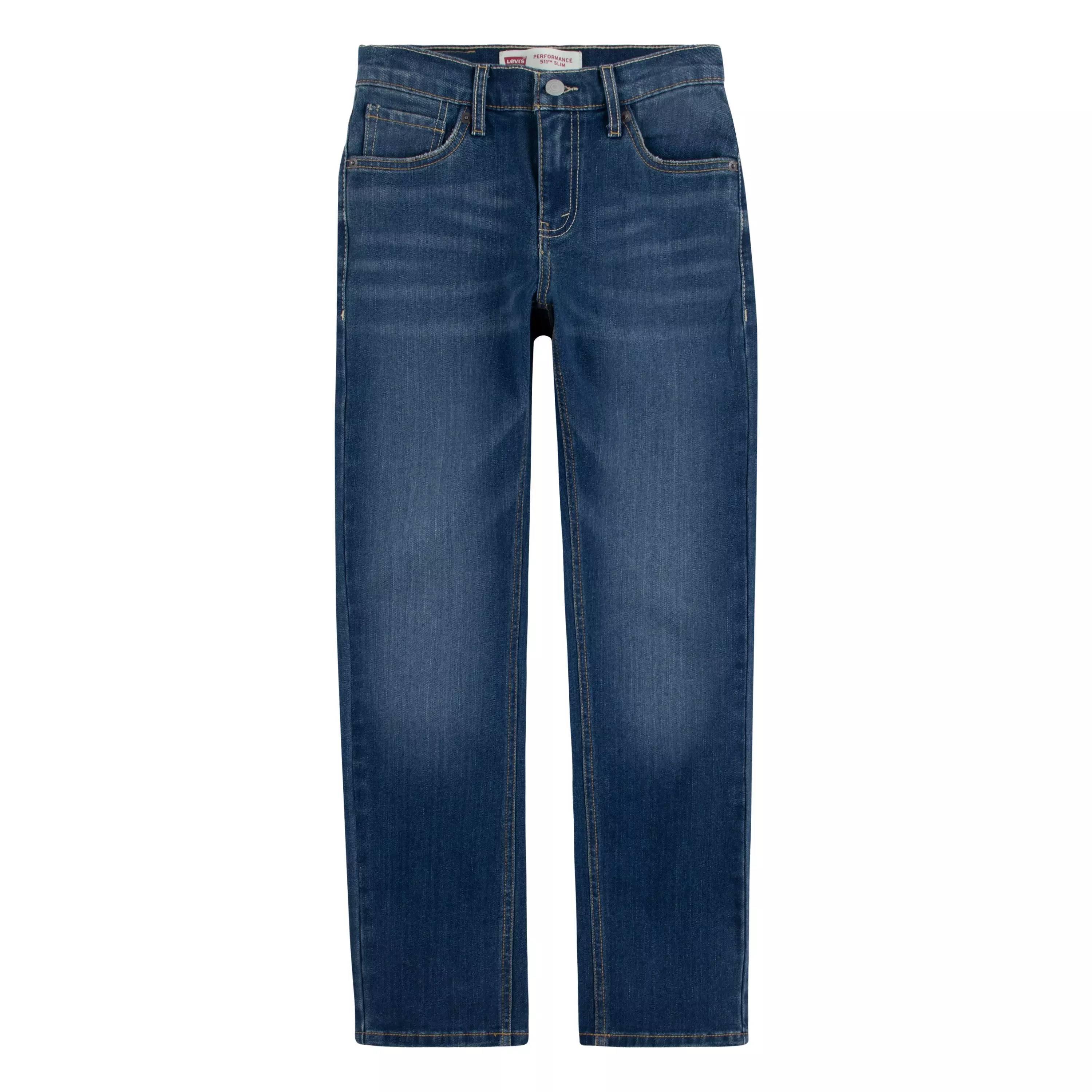 Levi's Big Boys' 511 Slim Fit Performance Medium Blue Wash Denim Jeans - MEDIUM BLUE