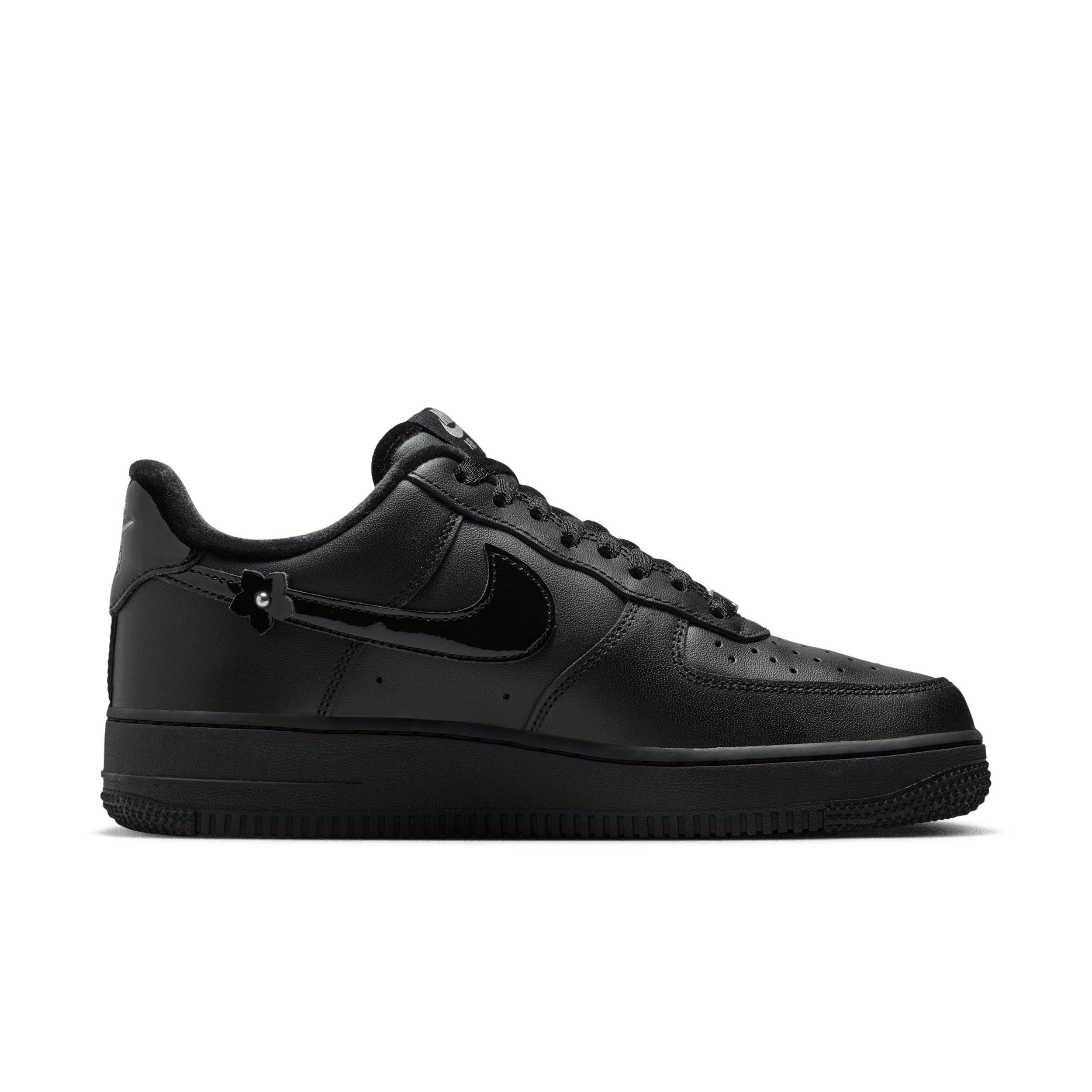 Nike Air Force 1 '07 "Black/Off Noir/Metallic Silver/Black" Women's Shoe - BLACK/OFF NOIR/SILVER/BLACK Thumbnail View 1