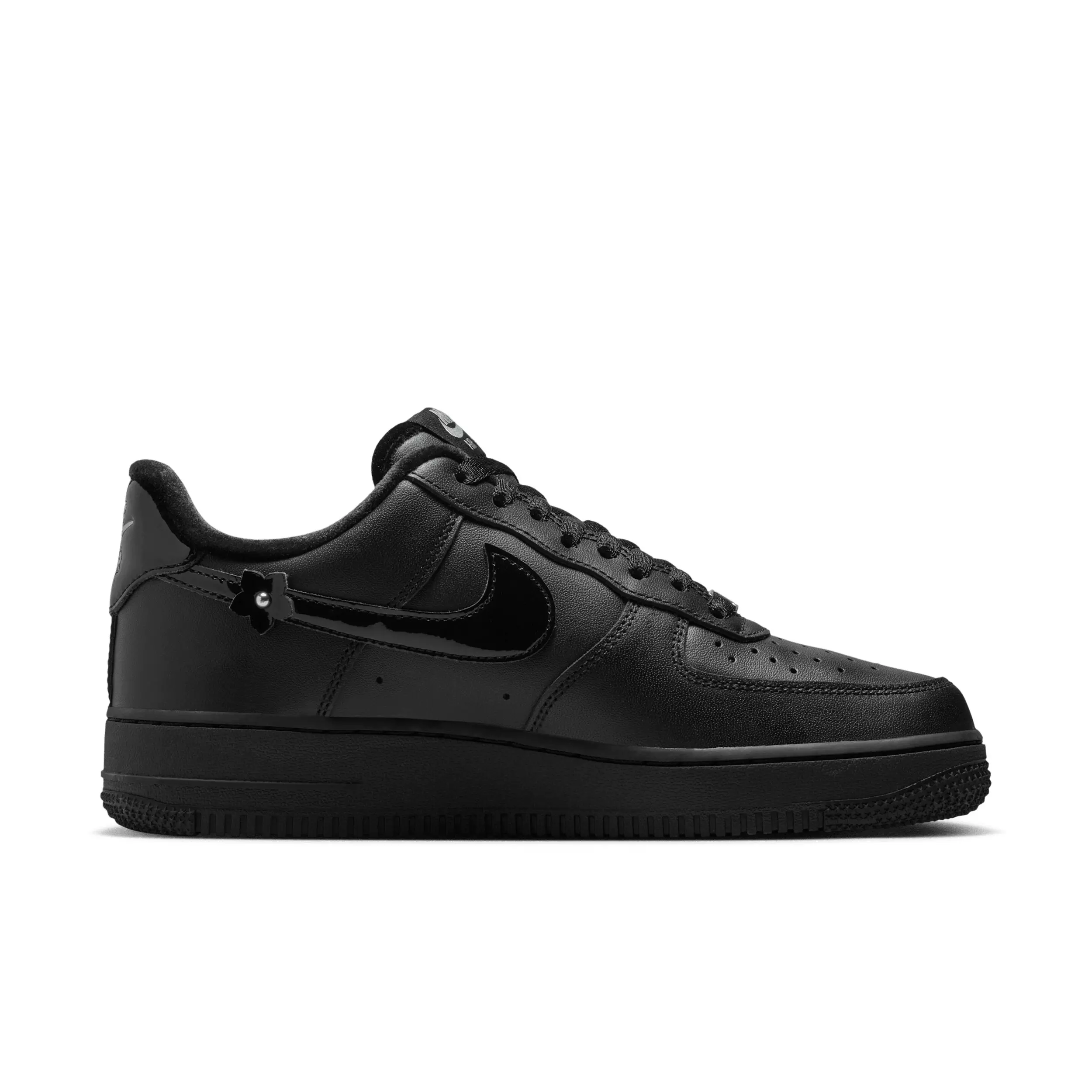 Nike Air Force 1 '07 "Black/Off Noir/Metallic Silver/Black" Women's Shoe - BLACK/OFF NOIR/SILVER/BLACK