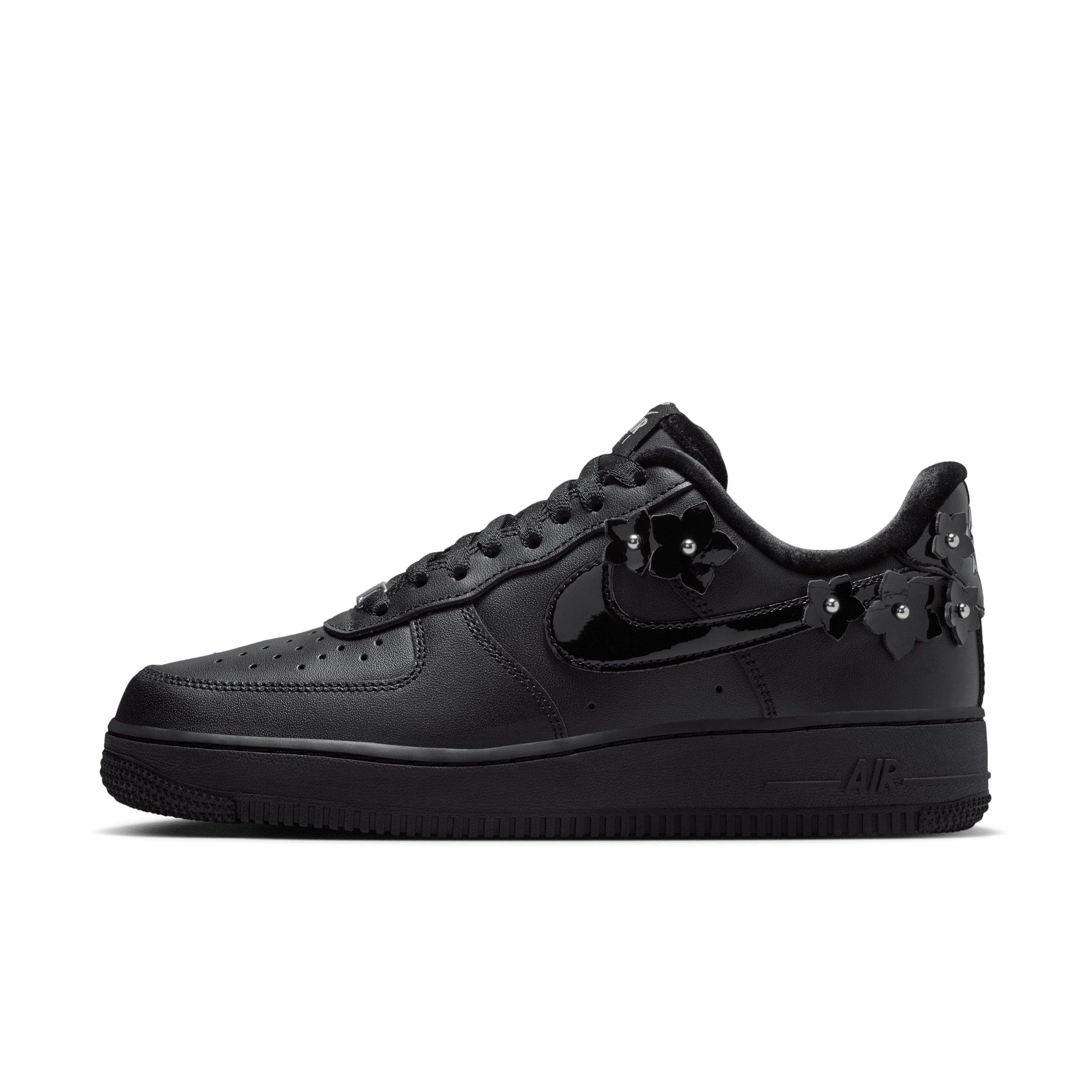 Nike Air Force 1 '07 "Black/Off Noir/Metallic Silver/Black" Women's Shoe - BLACK/OFF NOIR/SILVER/BLACK Thumbnail View 2