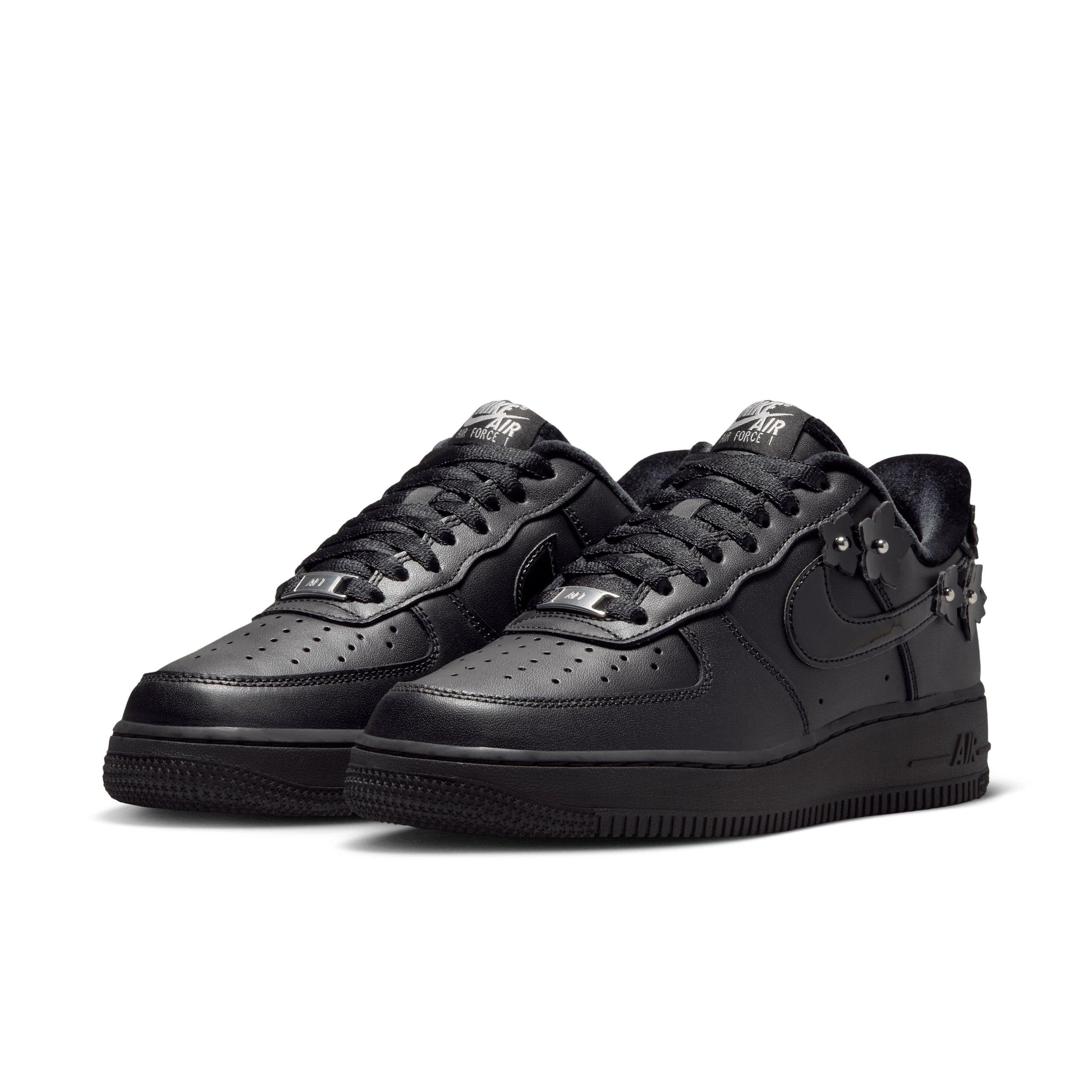 Nike Air Force 1 '07 "Black/Off Noir/Metallic Silver/Black" Women's Shoe - BLACK/OFF NOIR/SILVER/BLACK Thumbnail View 3