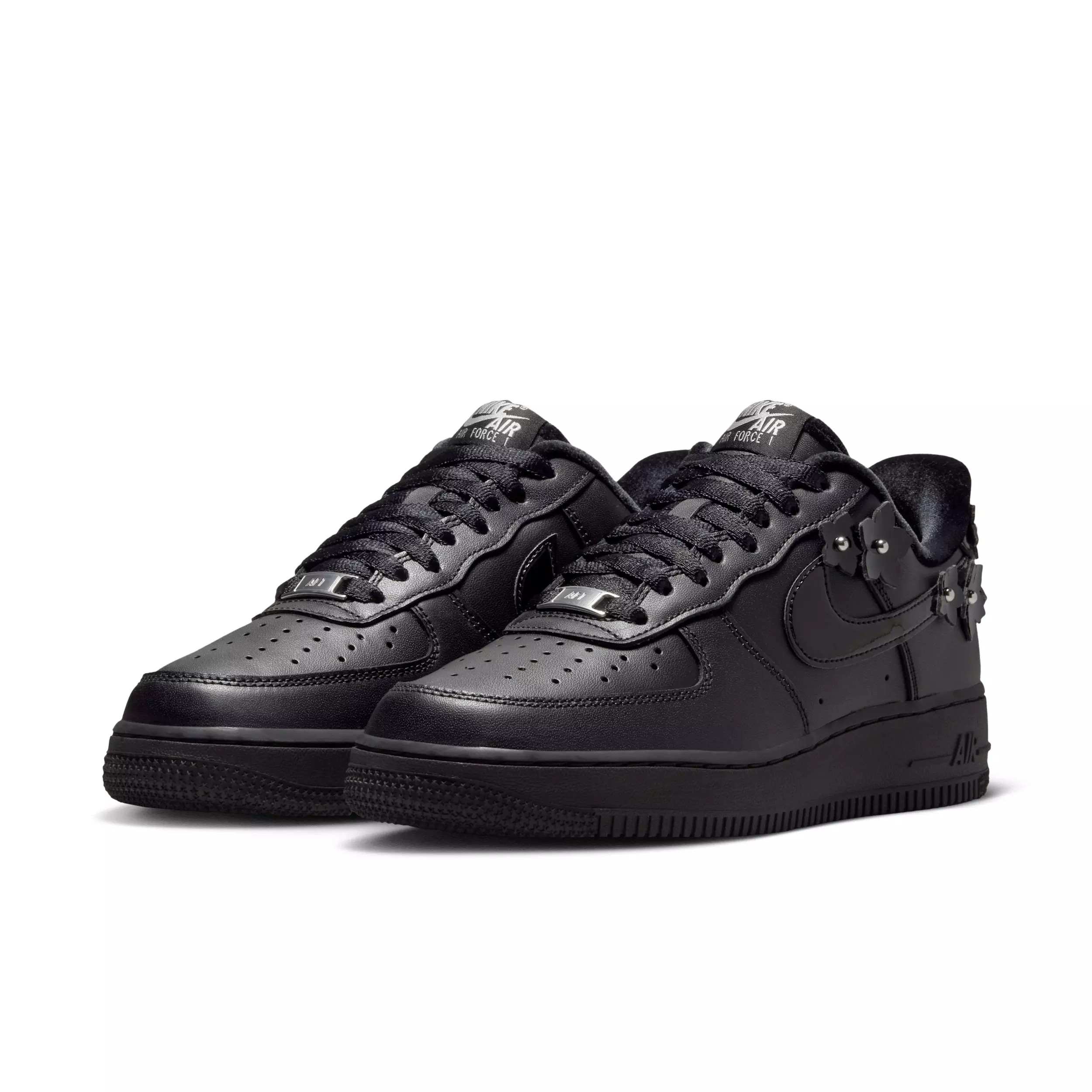 Nike Air Force 1 '07 "Black/Off Noir/Metallic Silver/Black" Women's Shoe - BLACK/OFF NOIR/SILVER/BLACK