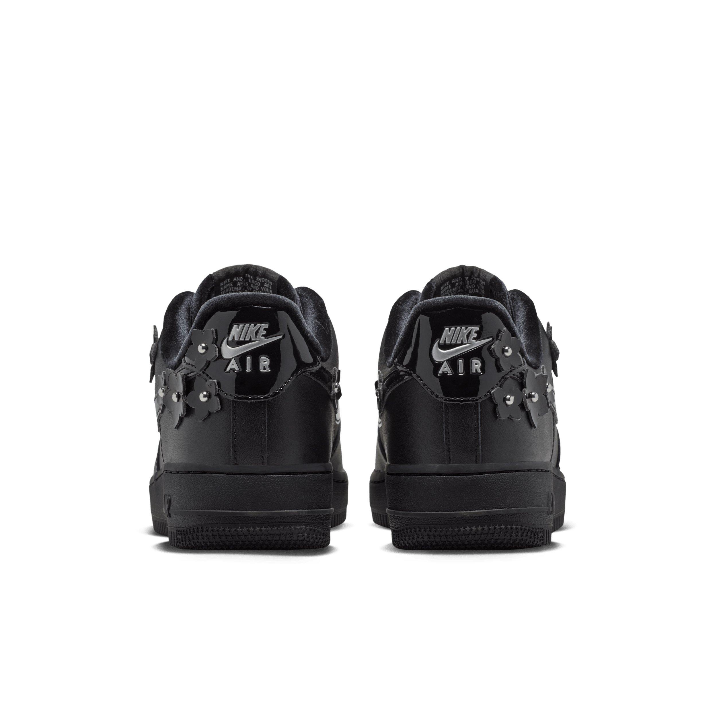 Nike Air Force 1 '07 "Black/Off Noir/Metallic Silver/Black" Women's Shoe - BLACK/OFF NOIR/SILVER/BLACK Thumbnail View 5