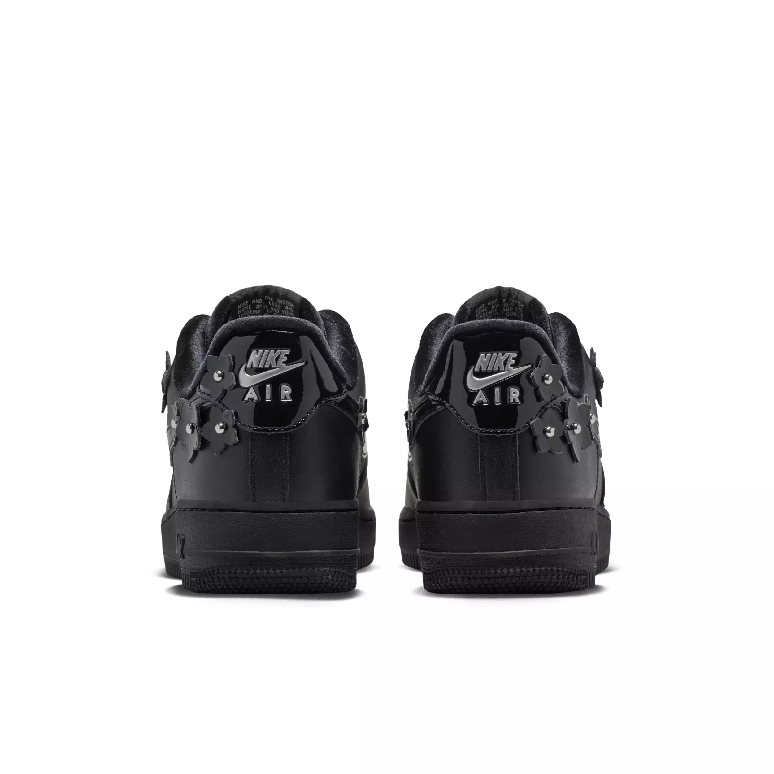 Nike Air Force 1 '07 "Black/Off Noir/Metallic Silver/Black" Women's Shoe - BLACK/OFF NOIR/SILVER/BLACK