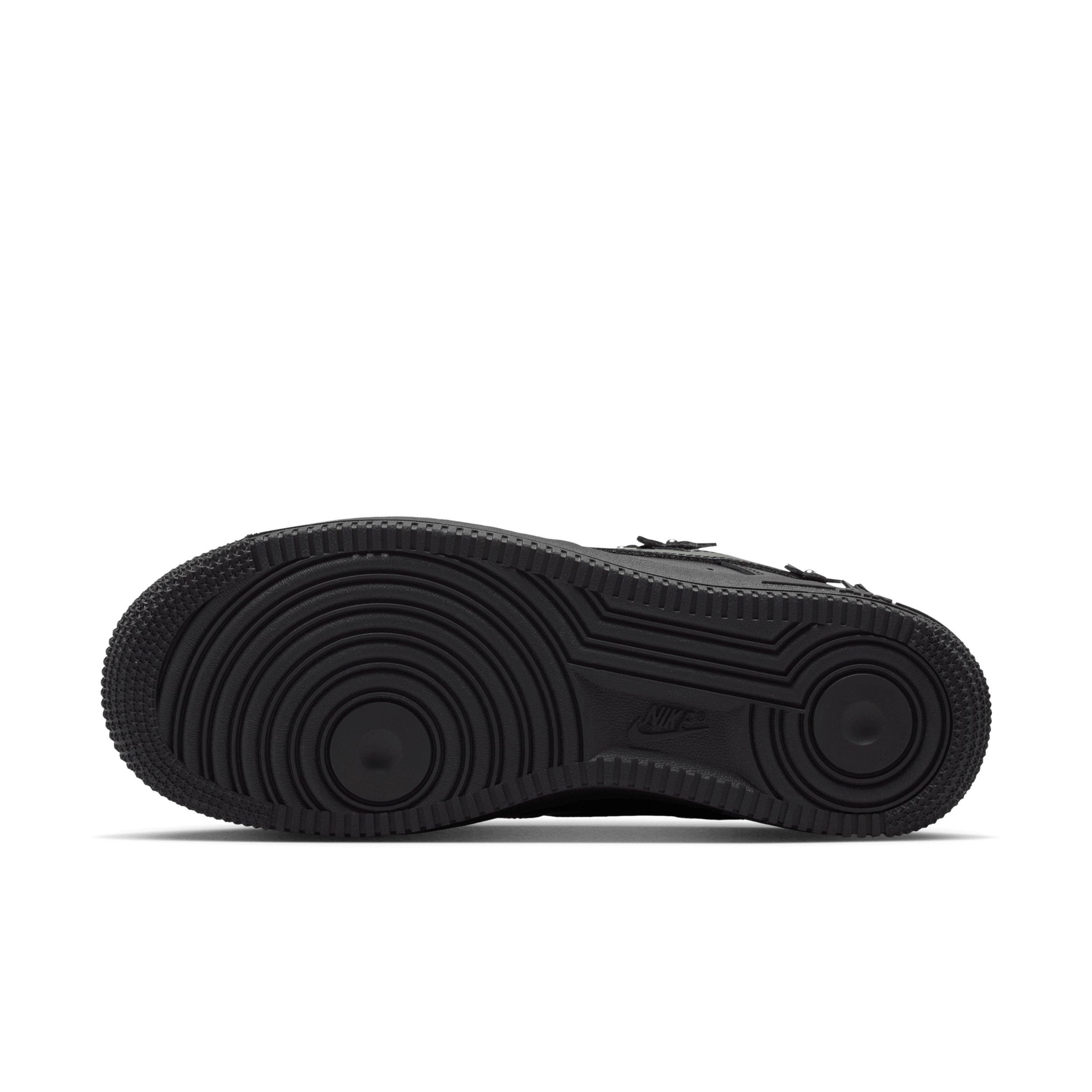 Nike Air Force 1 '07 "Black/Off Noir/Metallic Silver/Black" Women's Shoe - BLACK/OFF NOIR/SILVER/BLACK Thumbnail View 6