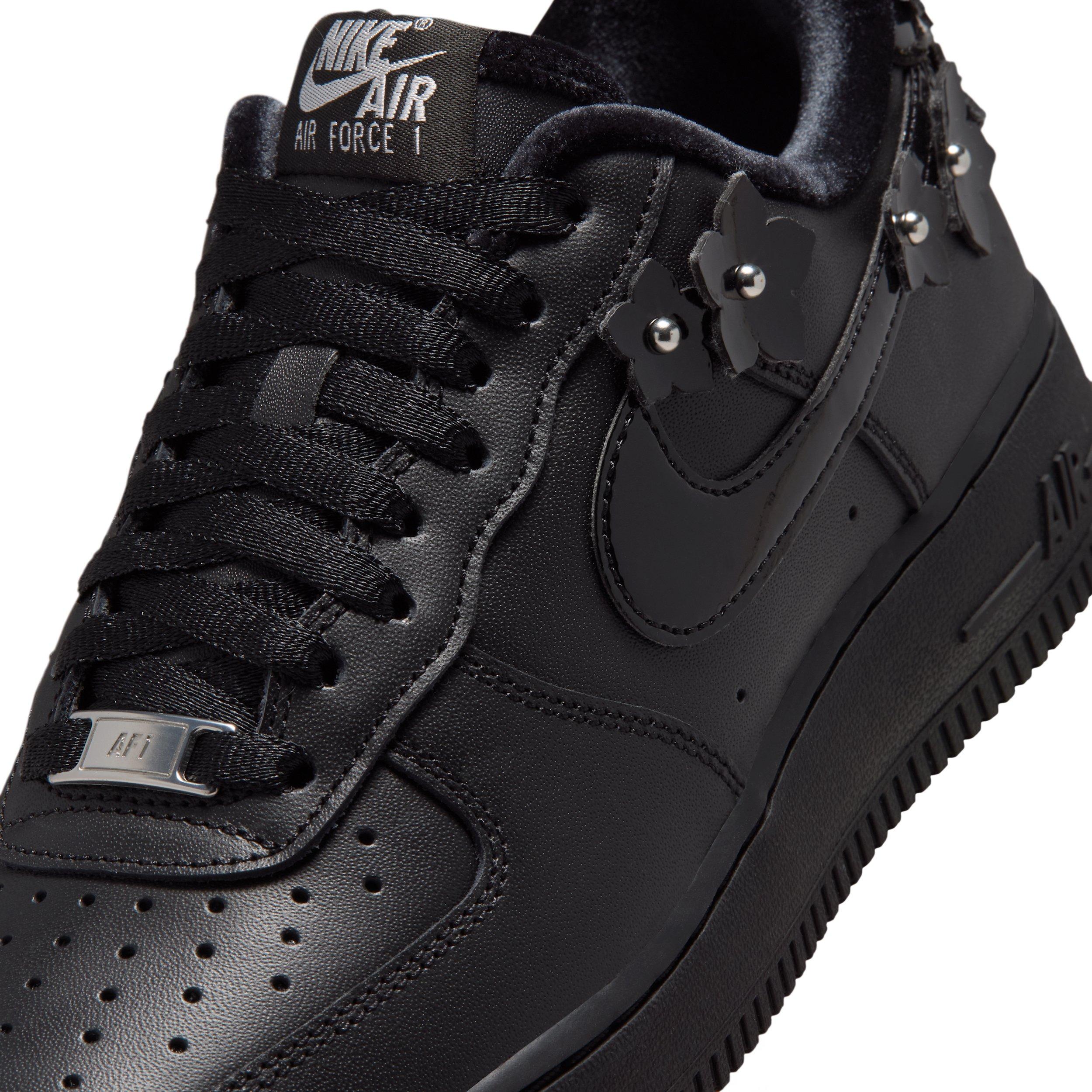 Nike Air Force 1 '07 "Black/Off Noir/Metallic Silver/Black" Women's Shoe - BLACK/OFF NOIR/SILVER/BLACK Thumbnail View 7
