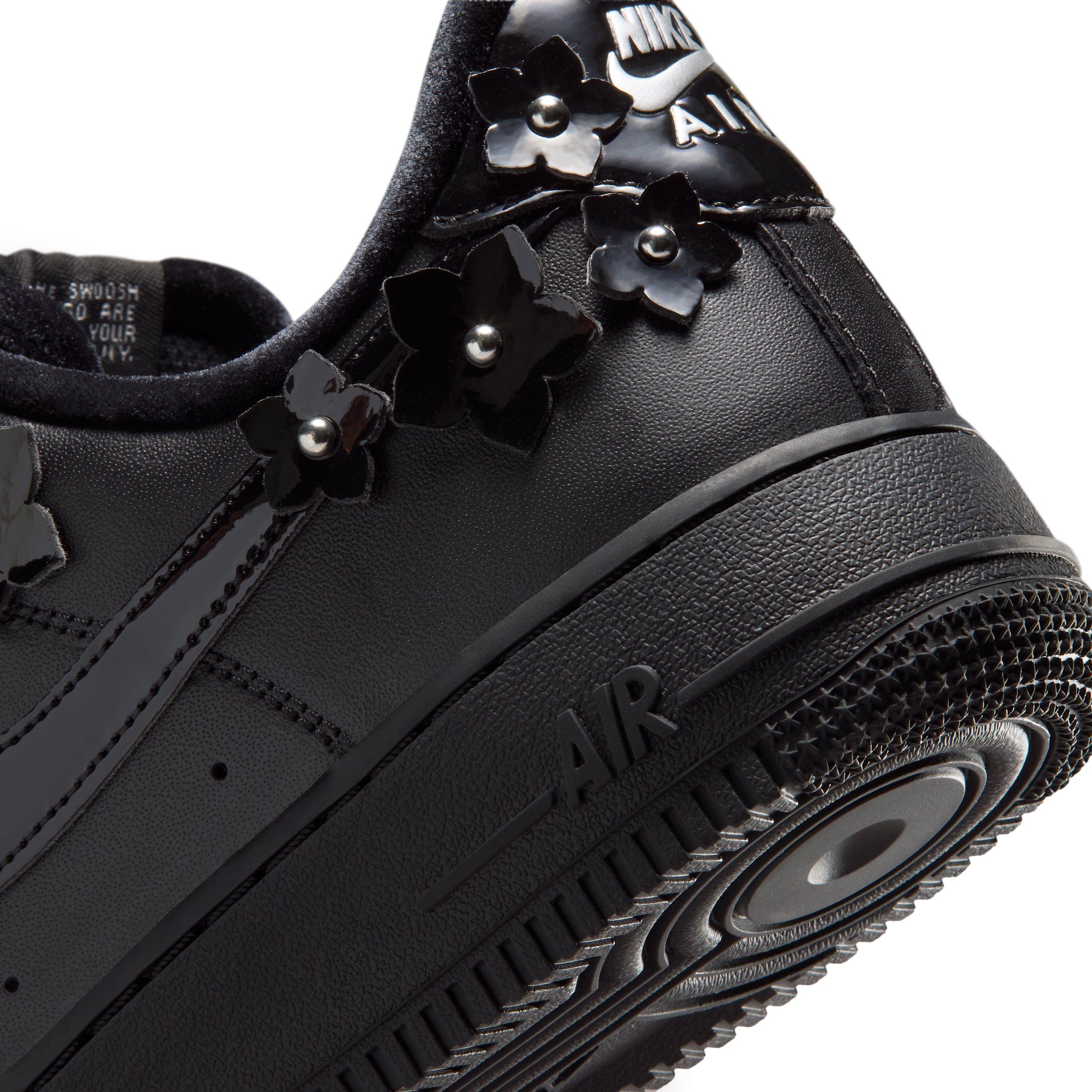 Nike Air Force 1 '07 "Black/Off Noir/Metallic Silver/Black" Women's Shoe - BLACK/OFF NOIR/SILVER/BLACK Thumbnail View 8