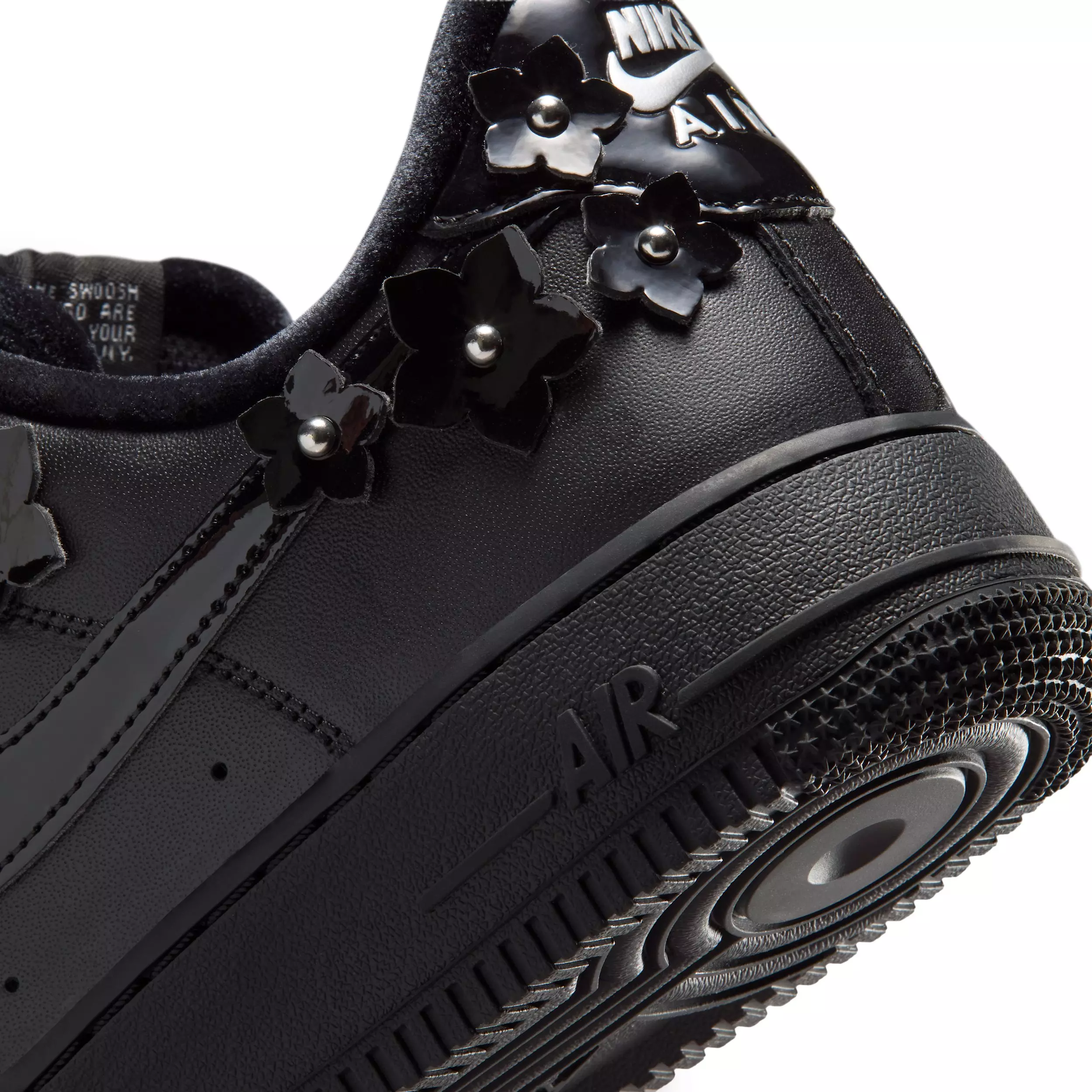 Nike Air Force 1 '07 "Black/Off Noir/Metallic Silver/Black" Women's Shoe - BLACK/OFF NOIR/SILVER/BLACK
