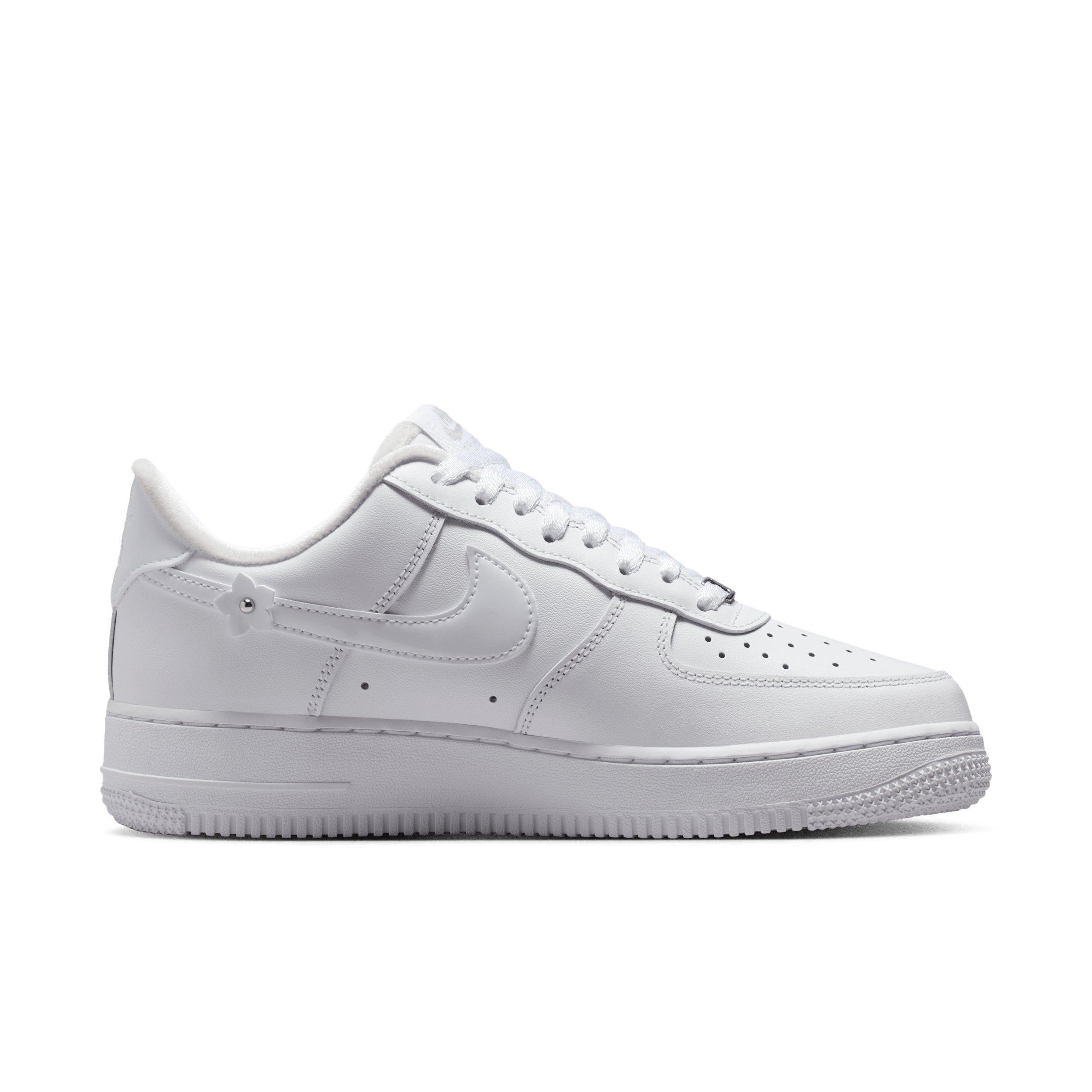 Nike Air Force 1 '07 "White/Wolf Grey/Metallic Silver/White" Women's Shoe - WHITE/GREY/SILVER/WHITE Thumbnail View 1