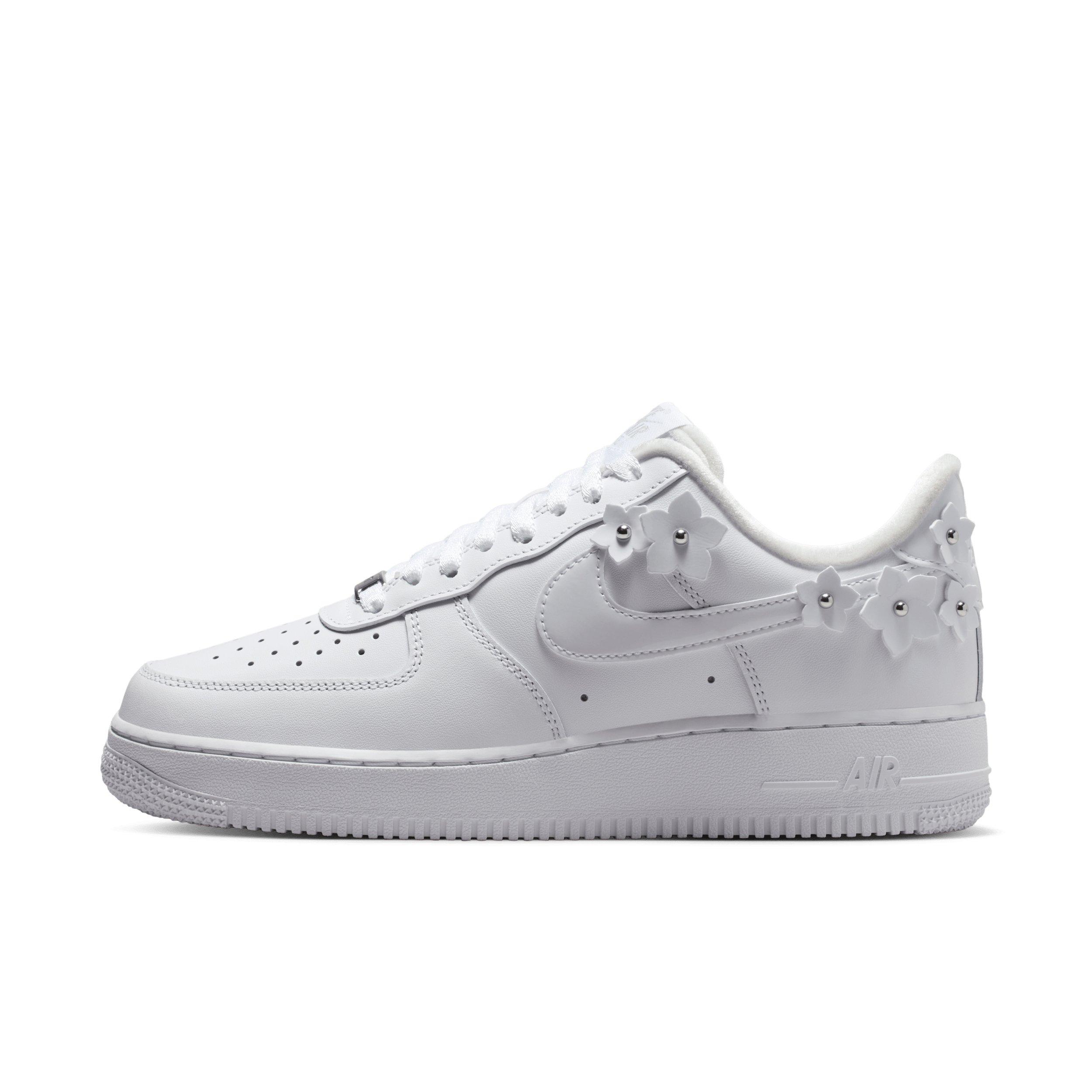 Nike Air Force 1 '07 "White/Wolf Grey/Metallic Silver/White" Women's Shoe - WHITE/GREY/SILVER/WHITE Thumbnail View 2