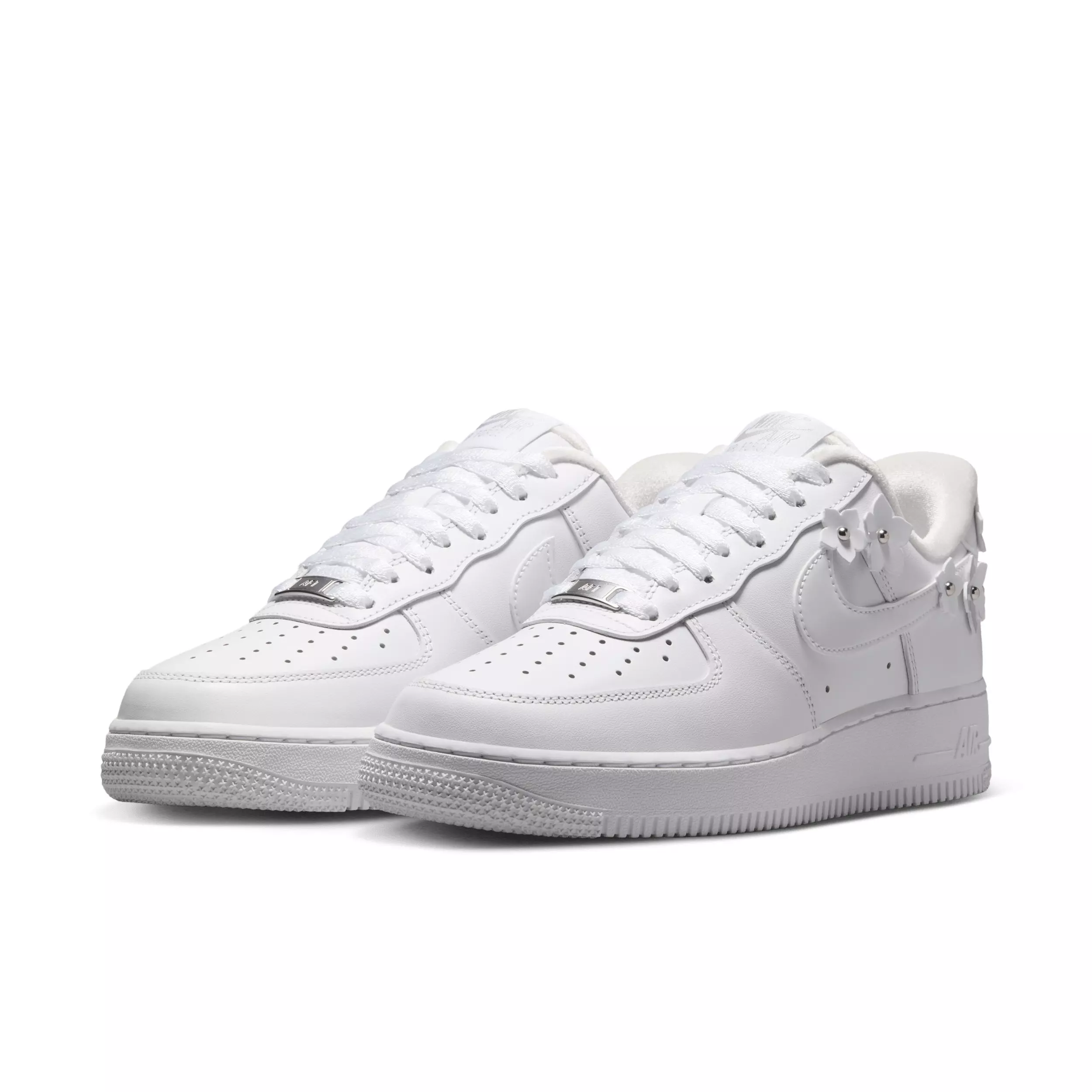 Nike Air Force 1 '07 "White/Wolf Grey/Metallic Silver/White" Women's Shoe - WHITE/GREY/SILVER/WHITE