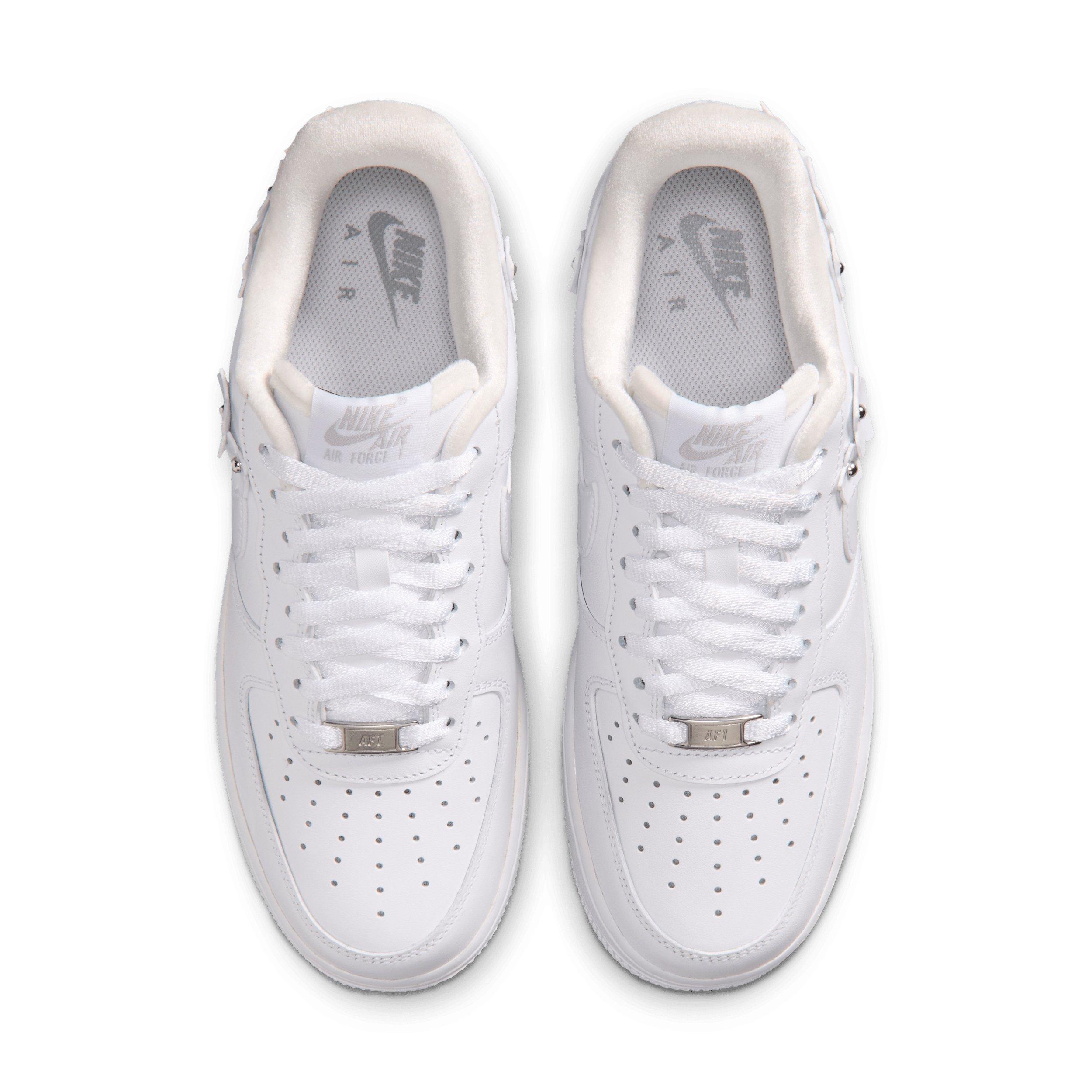 Nike Air Force 1 '07 "White/Wolf Grey/Metallic Silver/White" Women's Shoe - WHITE/GREY/SILVER/WHITE Thumbnail View 4