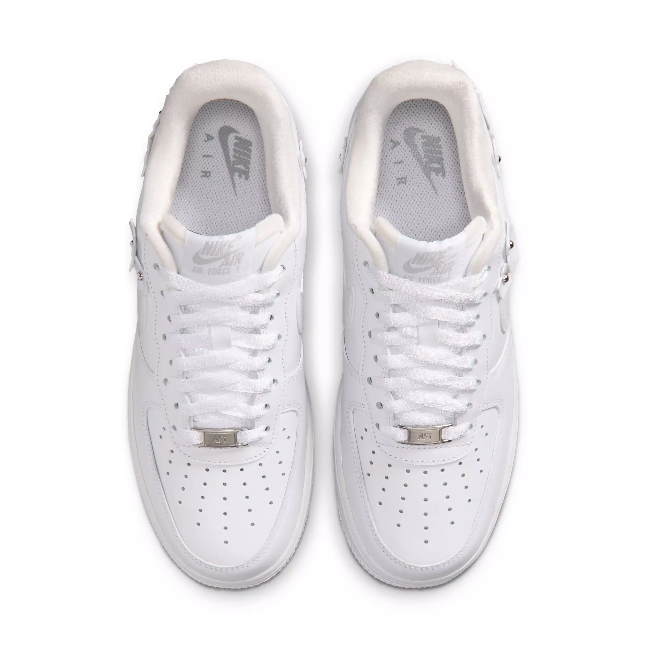 Nike Air Force 1 '07 "White/Wolf Grey/Metallic Silver/White" Women's Shoe - WHITE/GREY/SILVER/WHITE