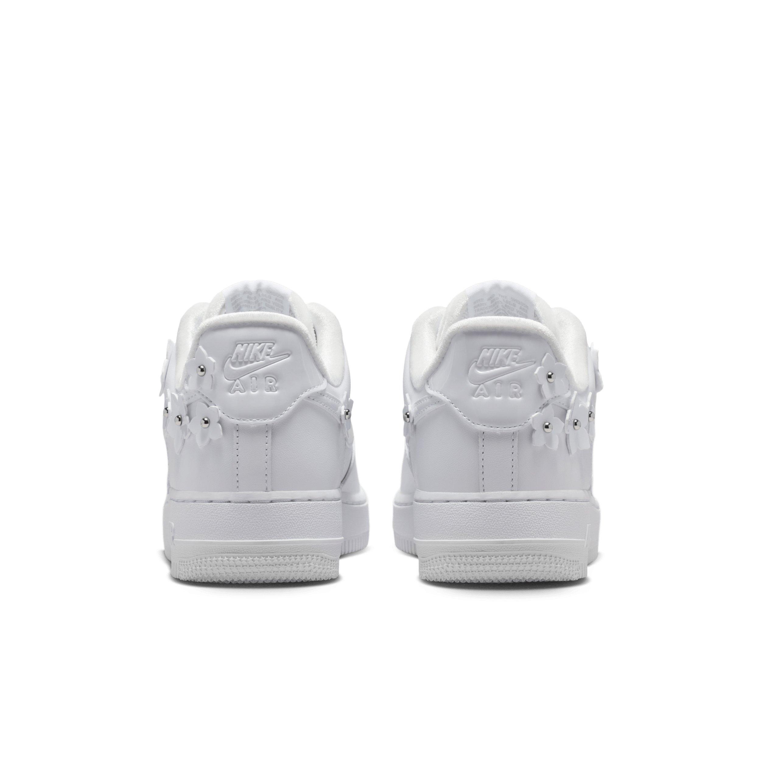 Nike Air Force 1 '07 "White/Wolf Grey/Metallic Silver/White" Women's Shoe - WHITE/GREY/SILVER/WHITE Thumbnail View 5