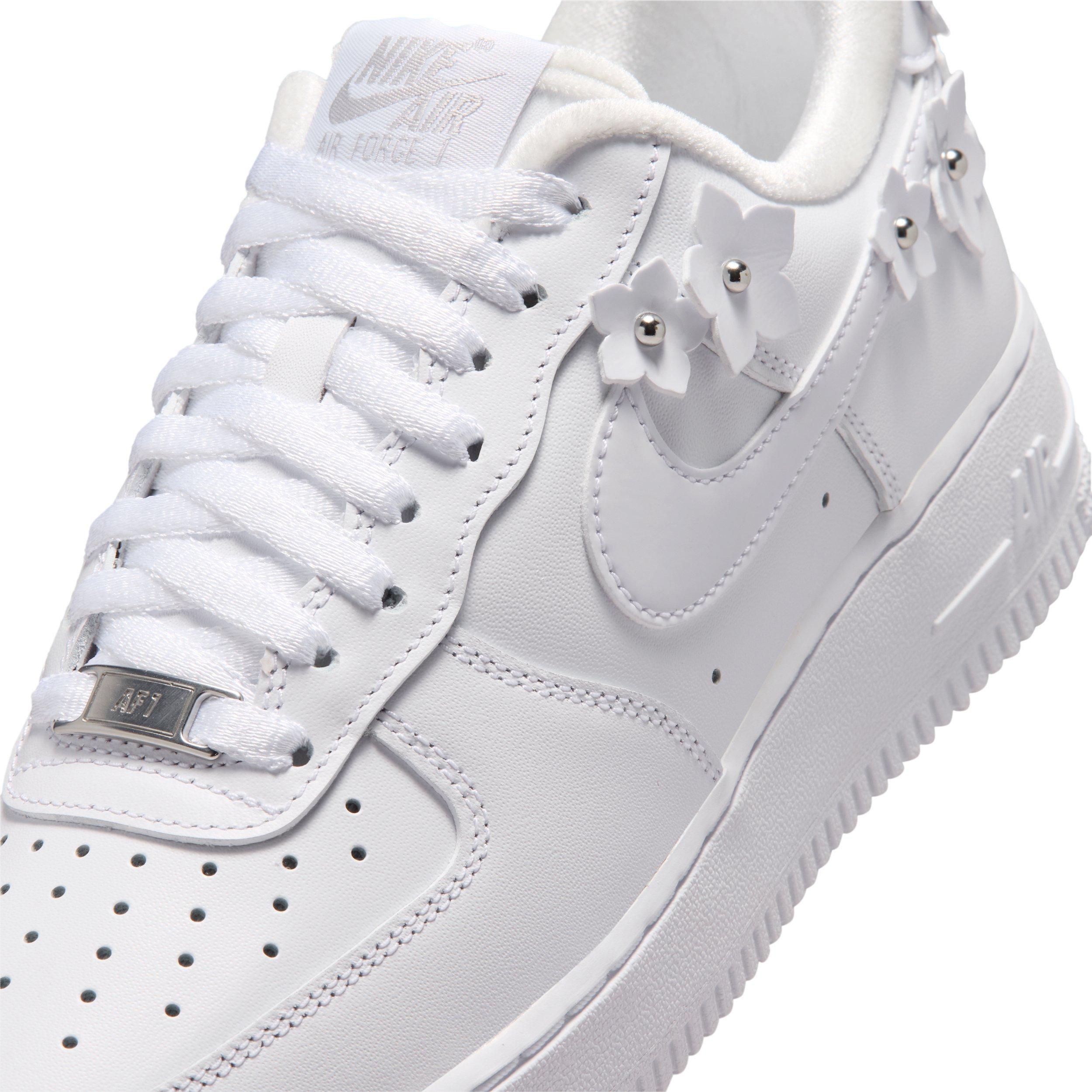 Nike Air Force 1 '07 "White/Wolf Grey/Metallic Silver/White" Women's Shoe - WHITE/GREY/SILVER/WHITE Thumbnail View 7