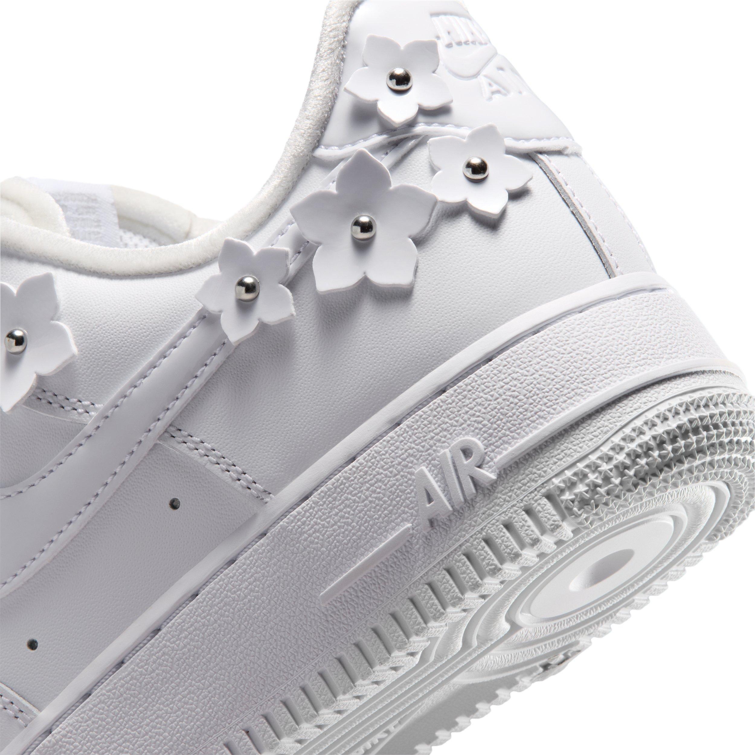 Nike Air Force 1 '07 "White/Wolf Grey/Metallic Silver/White" Women's Shoe - WHITE/GREY/SILVER/WHITE Thumbnail View 8
