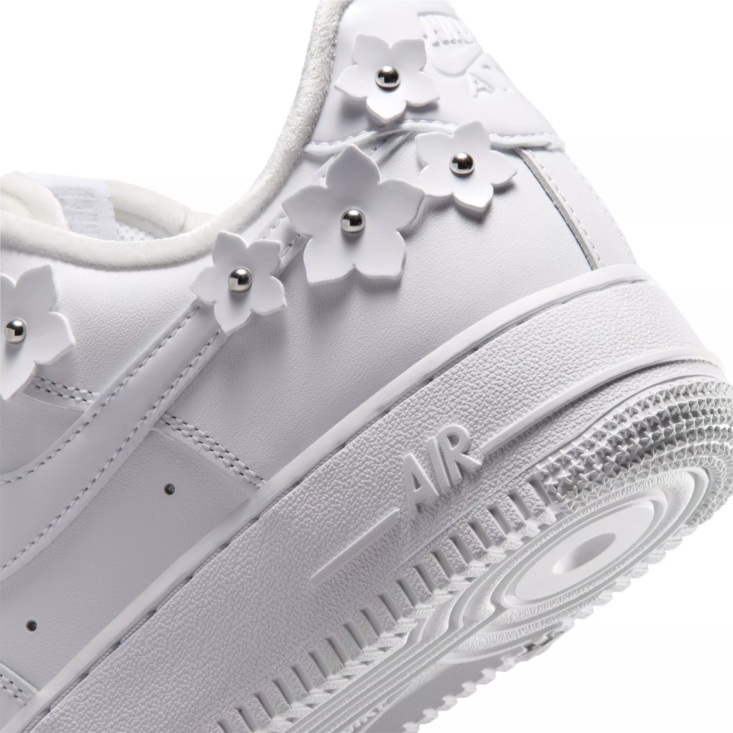 Nike Air Force 1 '07 "White/Wolf Grey/Metallic Silver/White" Women's Shoe - WHITE/GREY/SILVER/WHITE