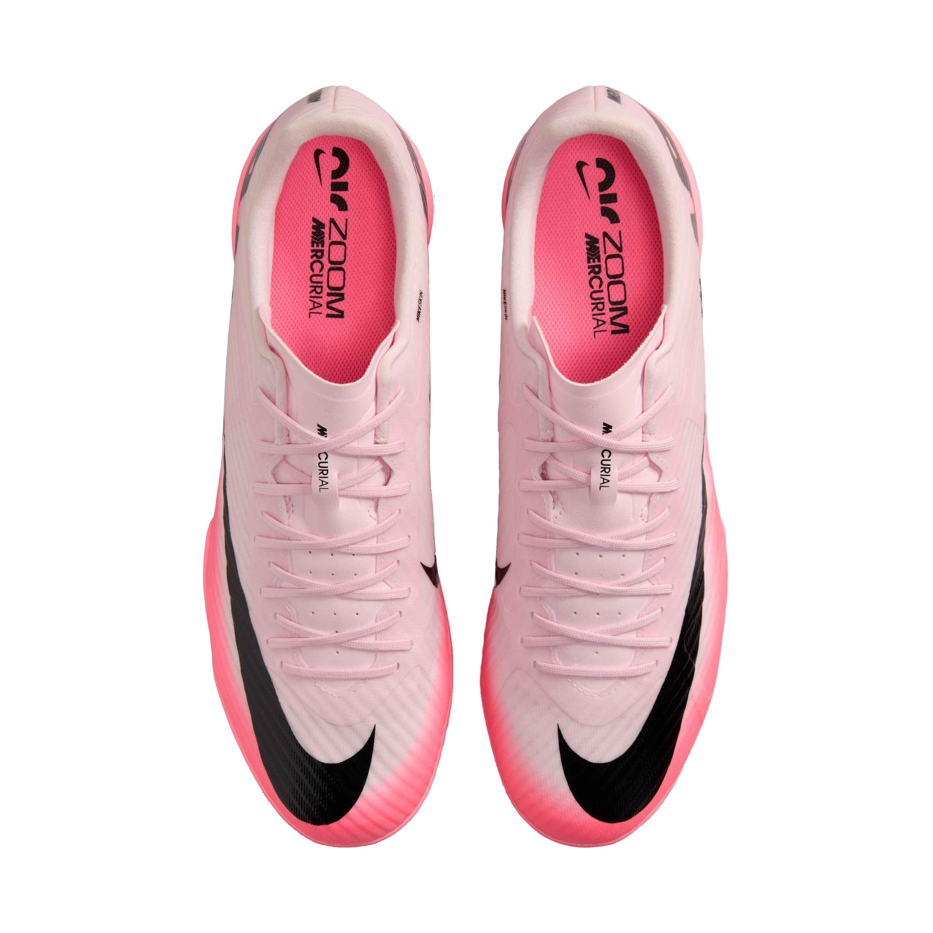 Nike Mercurial Vapor 15 Academy Indoor/Court "Pink Foam/Black" Men's Soccer Shoe - PINK/BLACK Thumbnail View 3