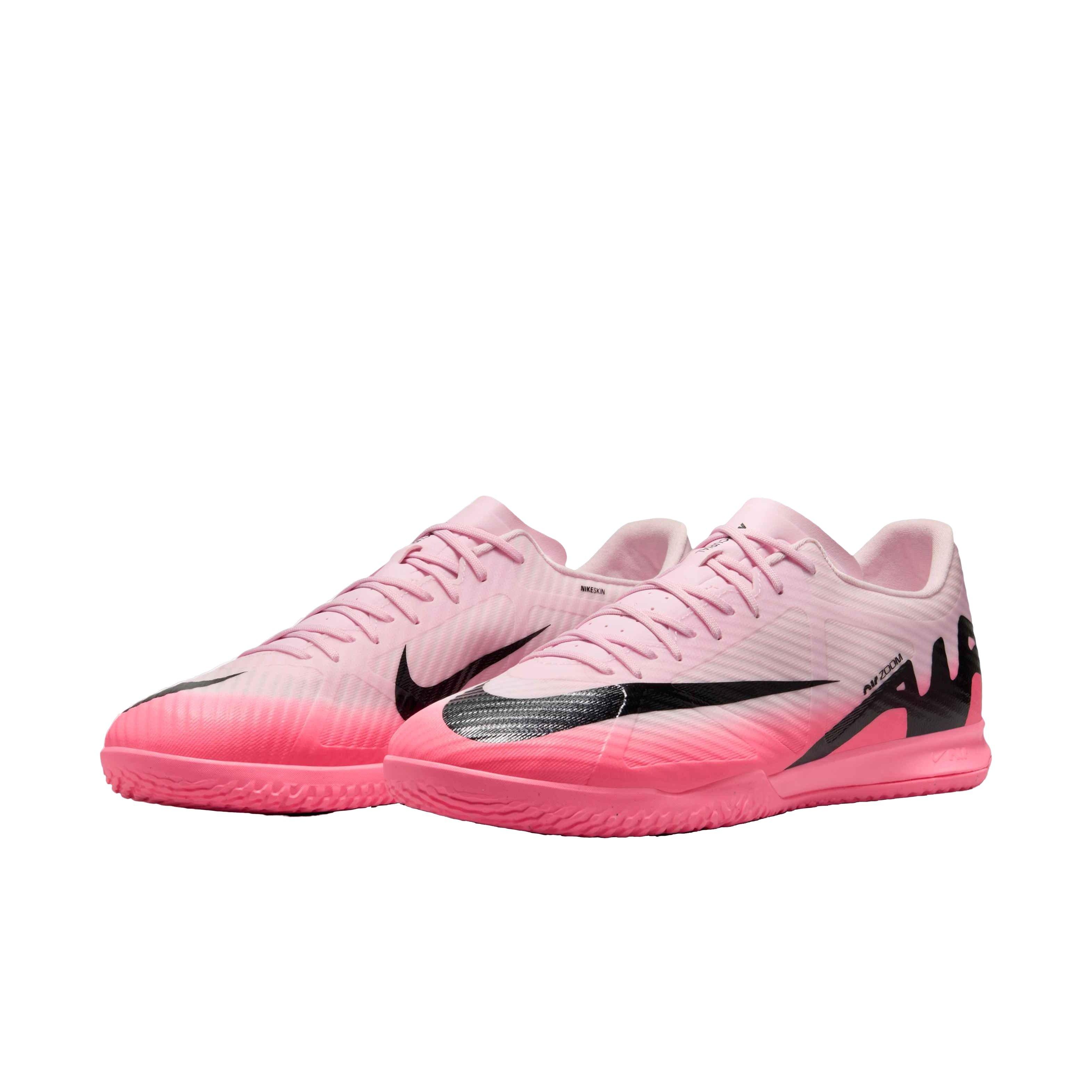 Nike Mercurial Vapor 15 Academy Indoor/Court "Pink Foam/Black" Men's Soccer Shoe - PINK/BLACK Thumbnail View 4