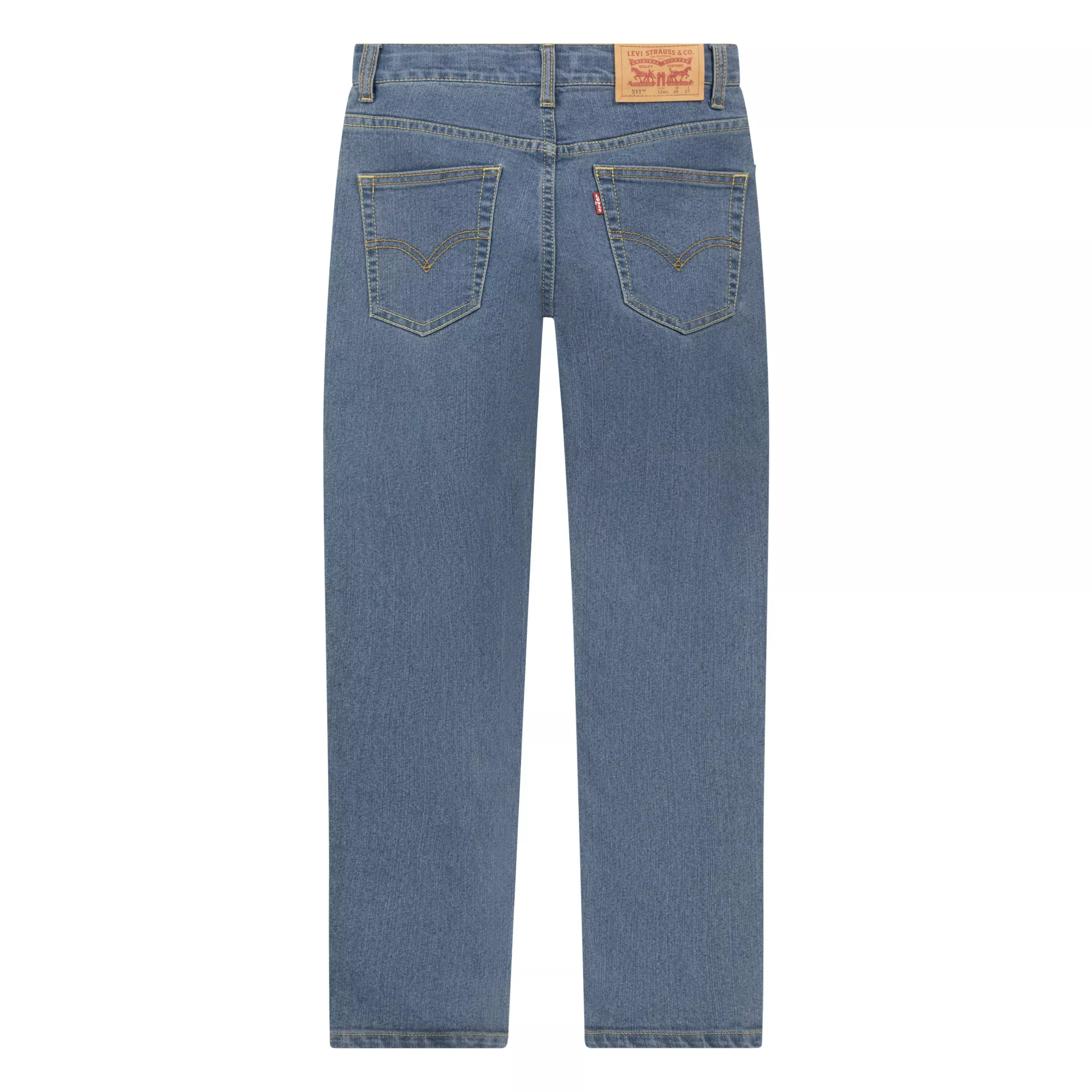 Levi's Big Boys' 511 Slim Fit Performance Blue Wash Denim Jeans - BLUE