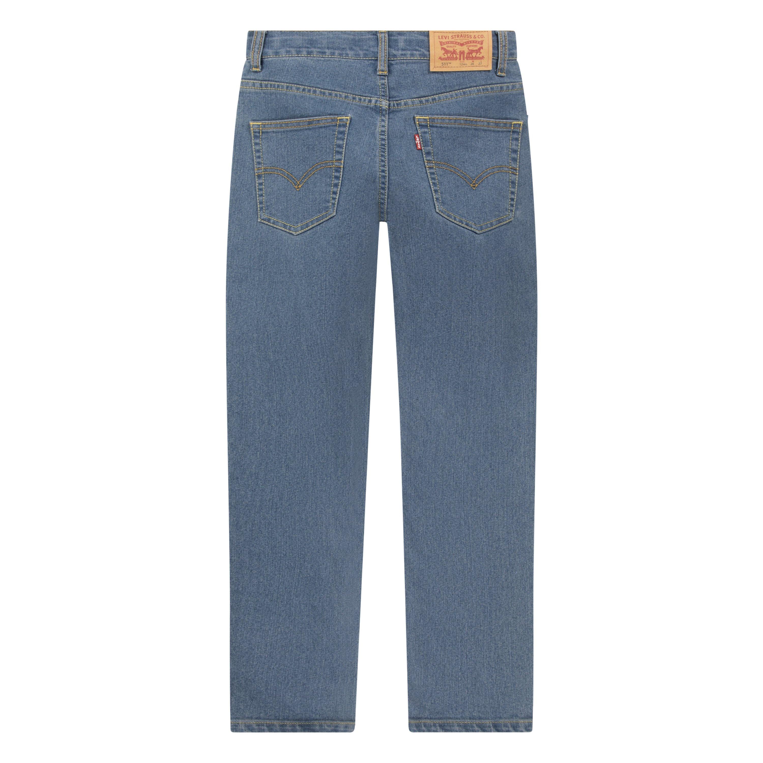 Levi's Big Boys' 511 Slim Fit Performance Wash Denim Jeans - Blue - BLUE Thumbnail View 2