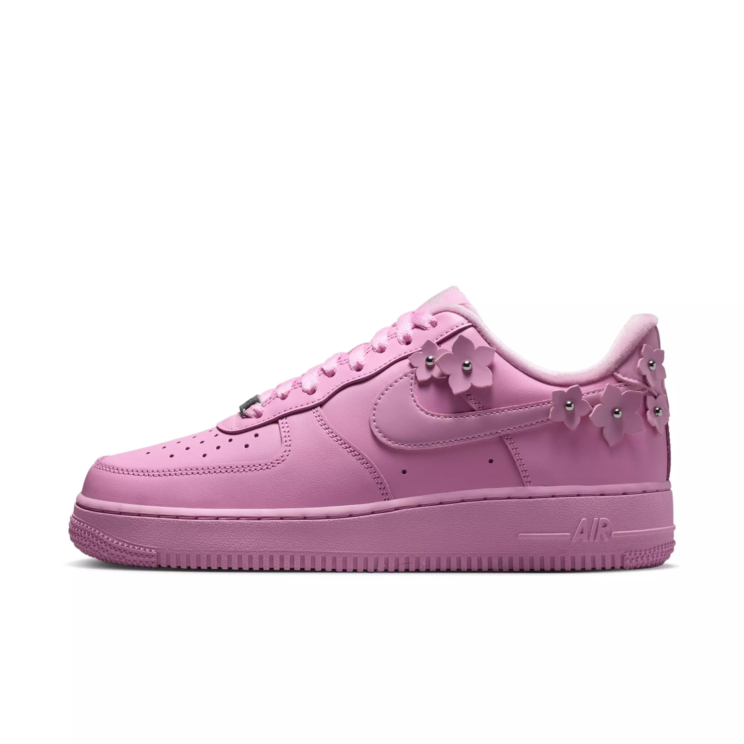 Nike Air Force 1 '07 "Pink Rise/Pink Foam/Metallic Silver/Pink Rise" Women's Shoe - PINK/PINK/SILVER/PINK