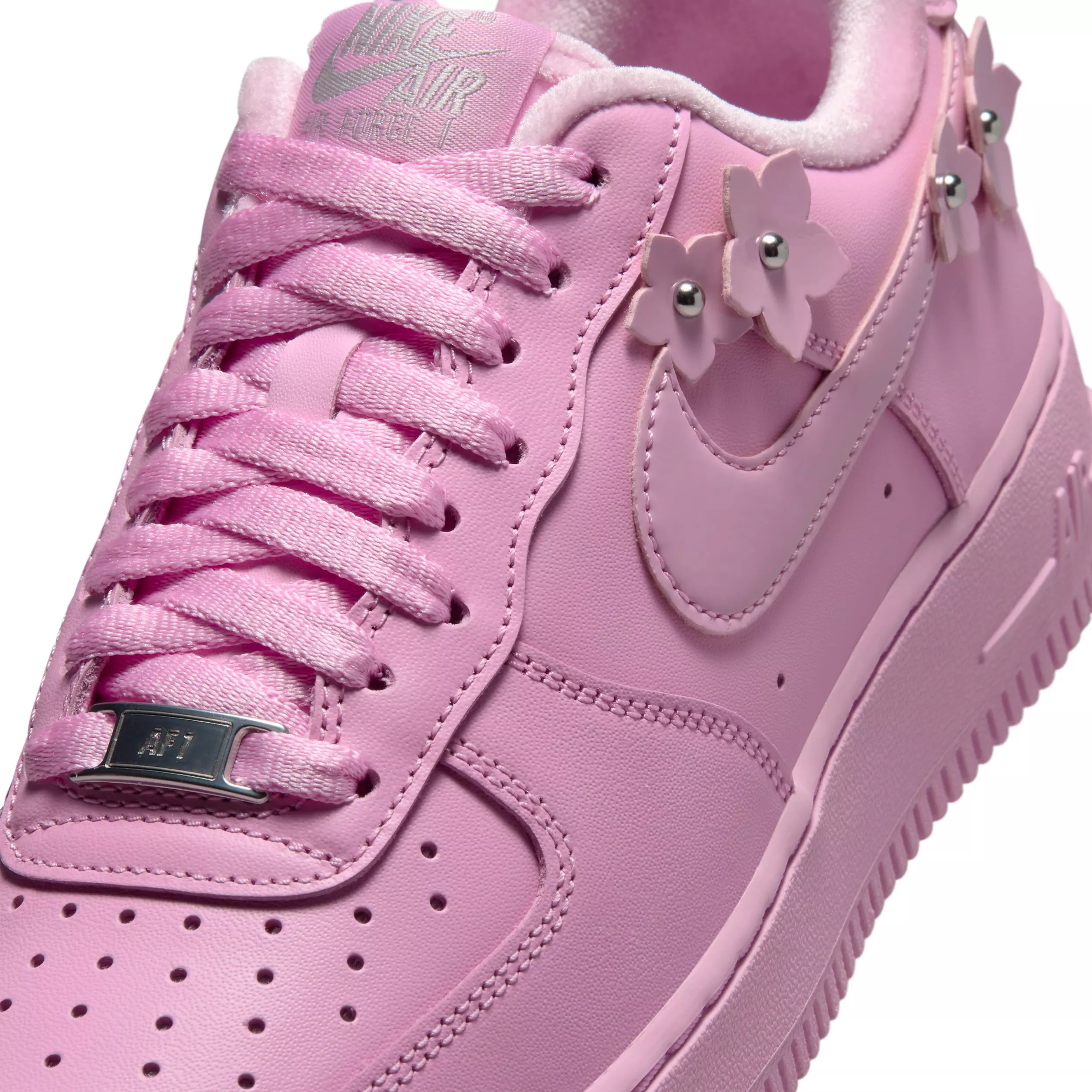 Nike Air Force 1 '07 "Pink Rise/Pink Foam/Metallic Silver/Pink Rise" Women's Shoe - PINK/PINK/SILVER/PINK