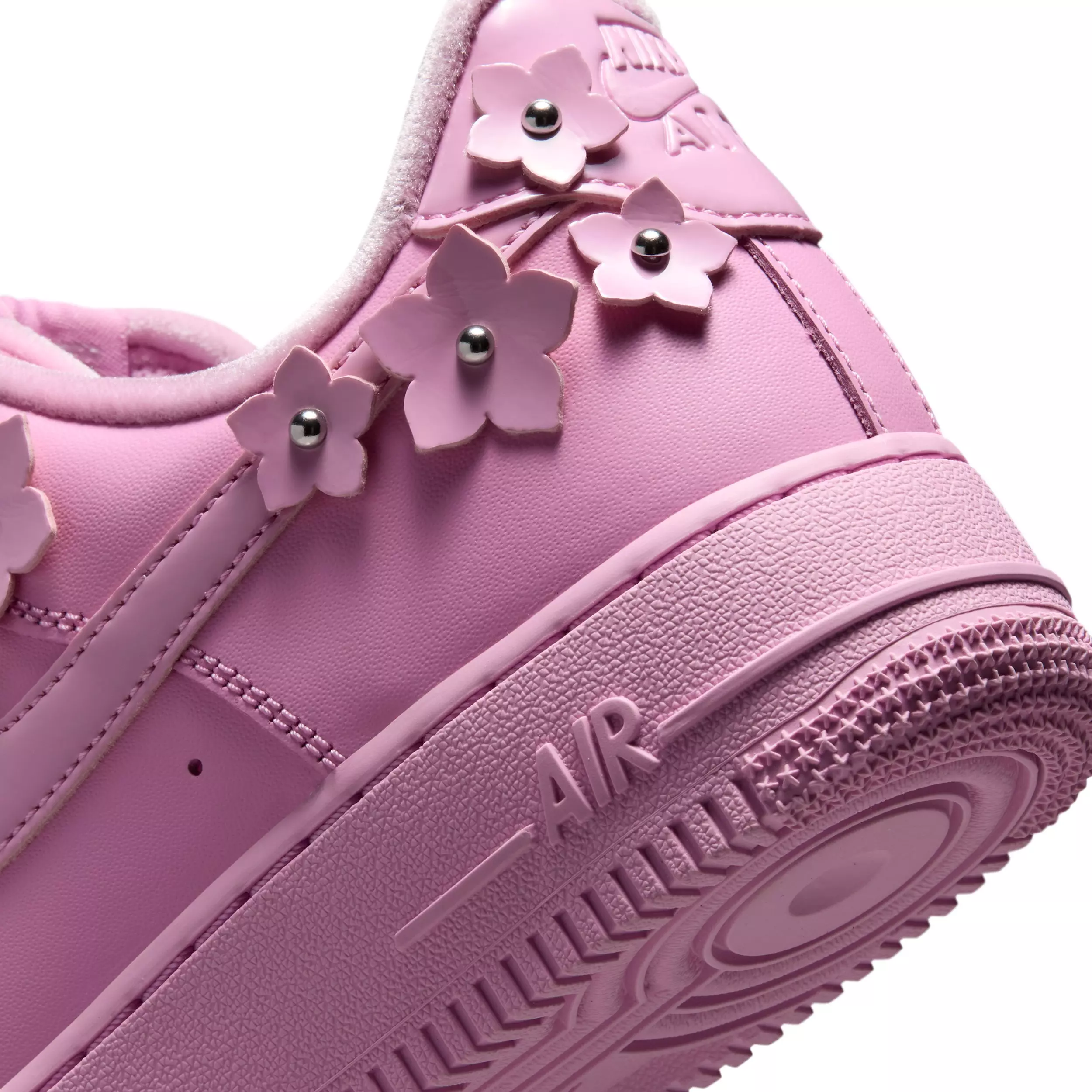 Nike Air Force 1 '07 "Pink Rise/Pink Foam/Metallic Silver/Pink Rise" Women's Shoe - PINK/PINK/SILVER/PINK