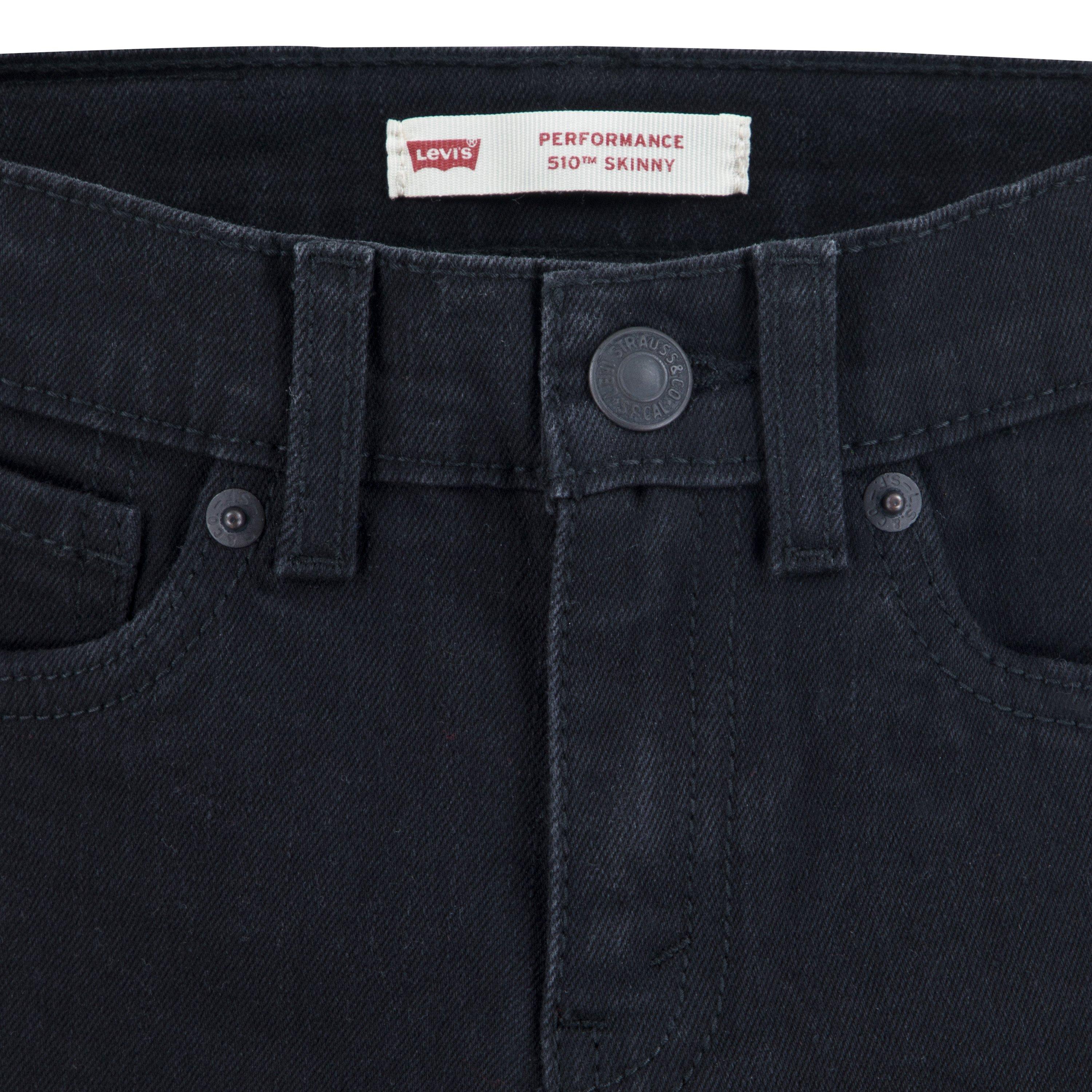 Levi's 510 Classic Skinny Fit Black Wash Little Boys' Black Denim Jeans