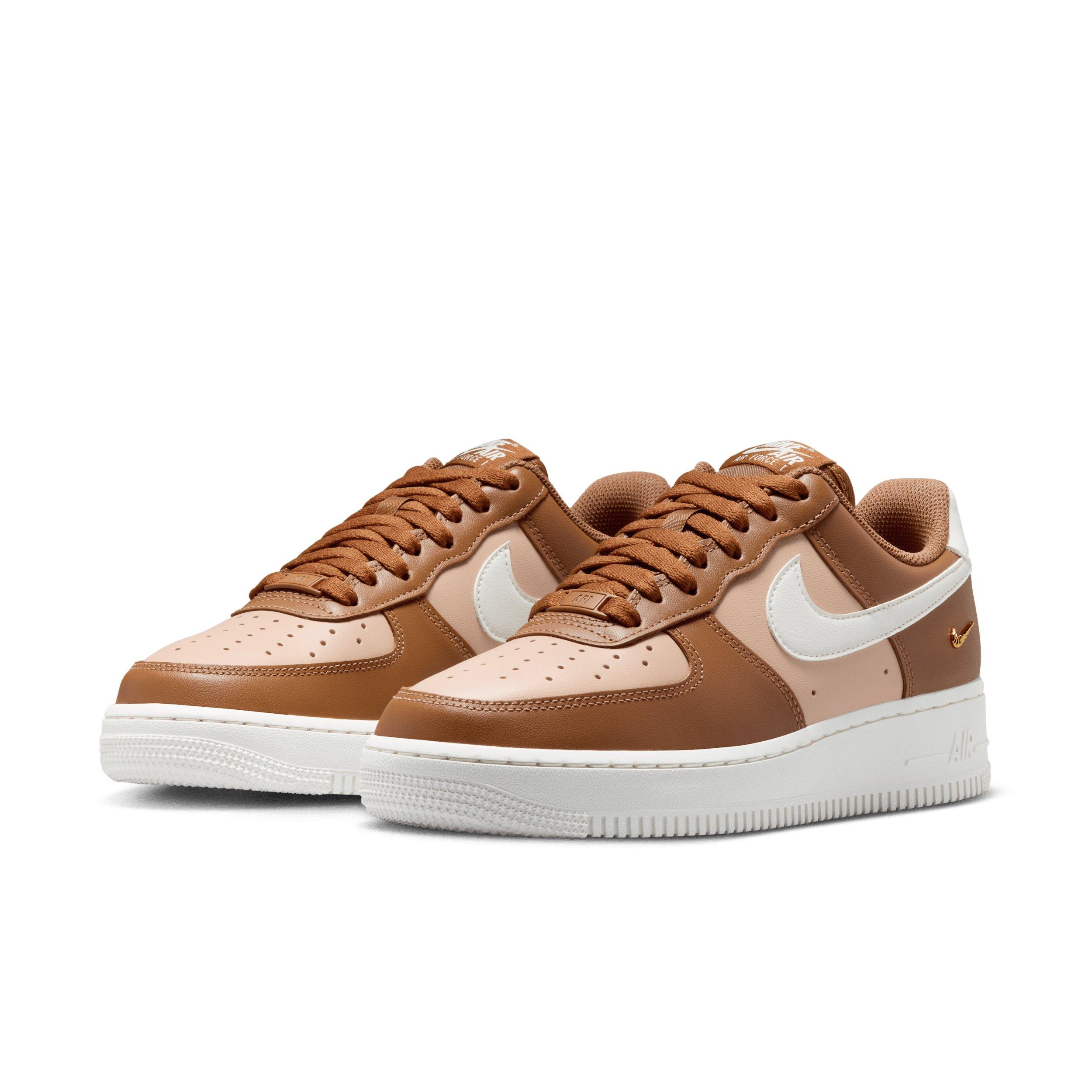 Nike Air Force 1 '07 "Light British Tan/Hemp/Metallic Gold/Sail" Women's Shoe - LT TAN/HEMP/GOLD/SAIL Thumbnail View 3