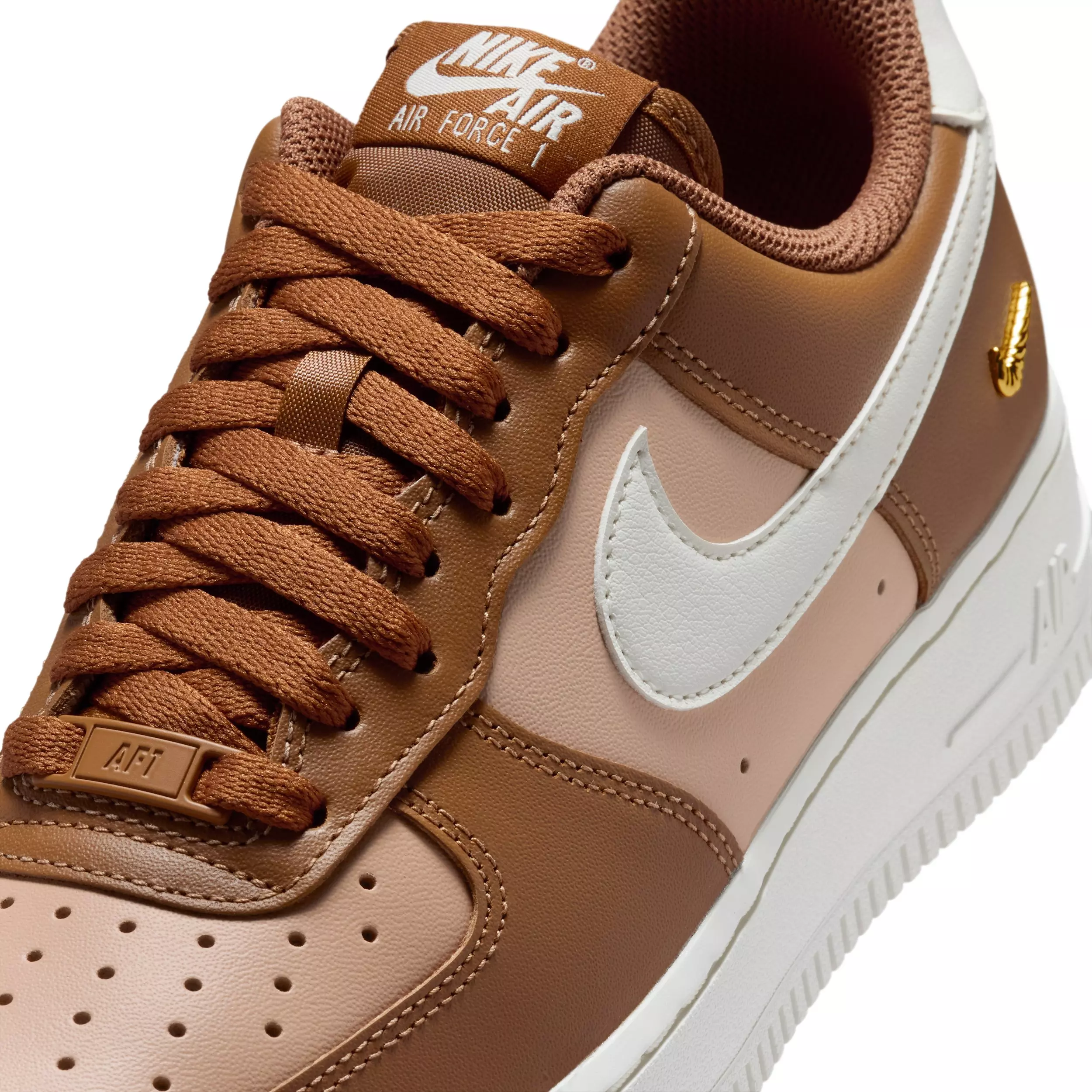 Nike Air Force 1 '07 "Light British Tan/Hemp/Metallic Gold/Sail" Women's Shoe - LT TAN/HEMP/GOLD/SAIL