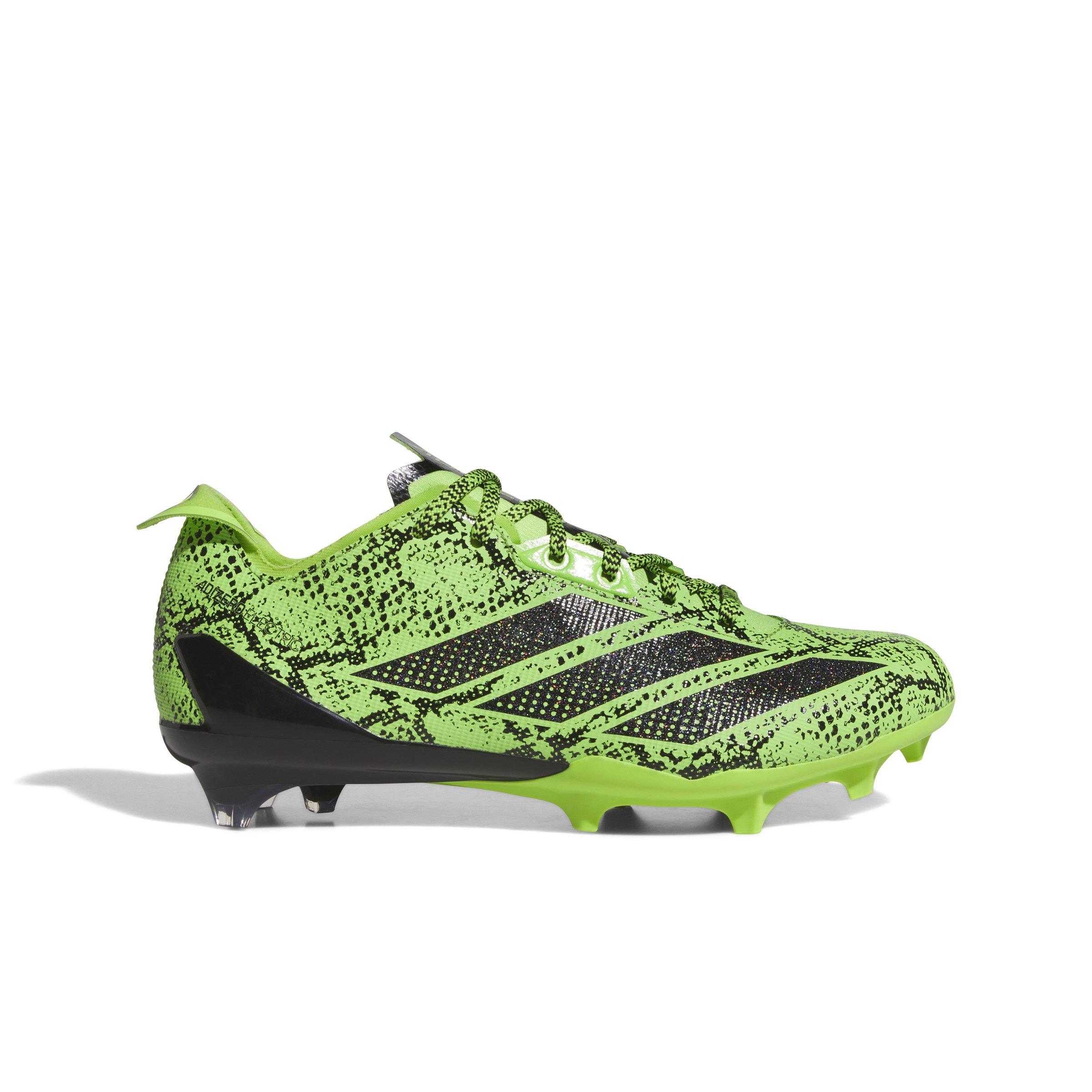 adidas Adizero Electric 7v7 "Team Semi Sol Green 2/Core Black" Men's Football Cleat - GREEN/BLACK/GREEN Thumbnail View 1