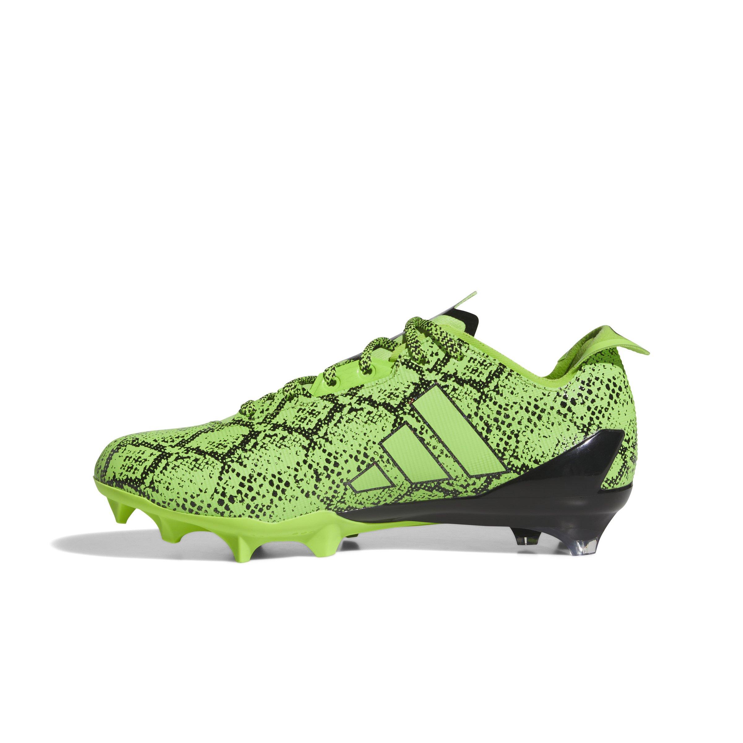 adidas Adizero Electric 7v7 "Team Semi Sol Green 2/Core Black" Men's Football Cleat - GREEN/BLACK/GREEN Thumbnail View 2