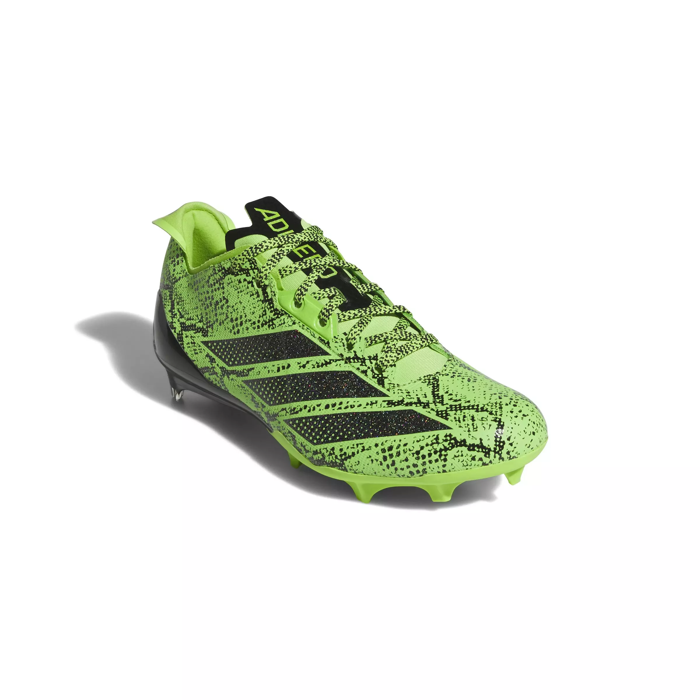adidas Adizero Electric 7v7 "Team Semi Sol Green 2/Core Black" Men's Football Cleat - GREEN/BLACK/GREEN
