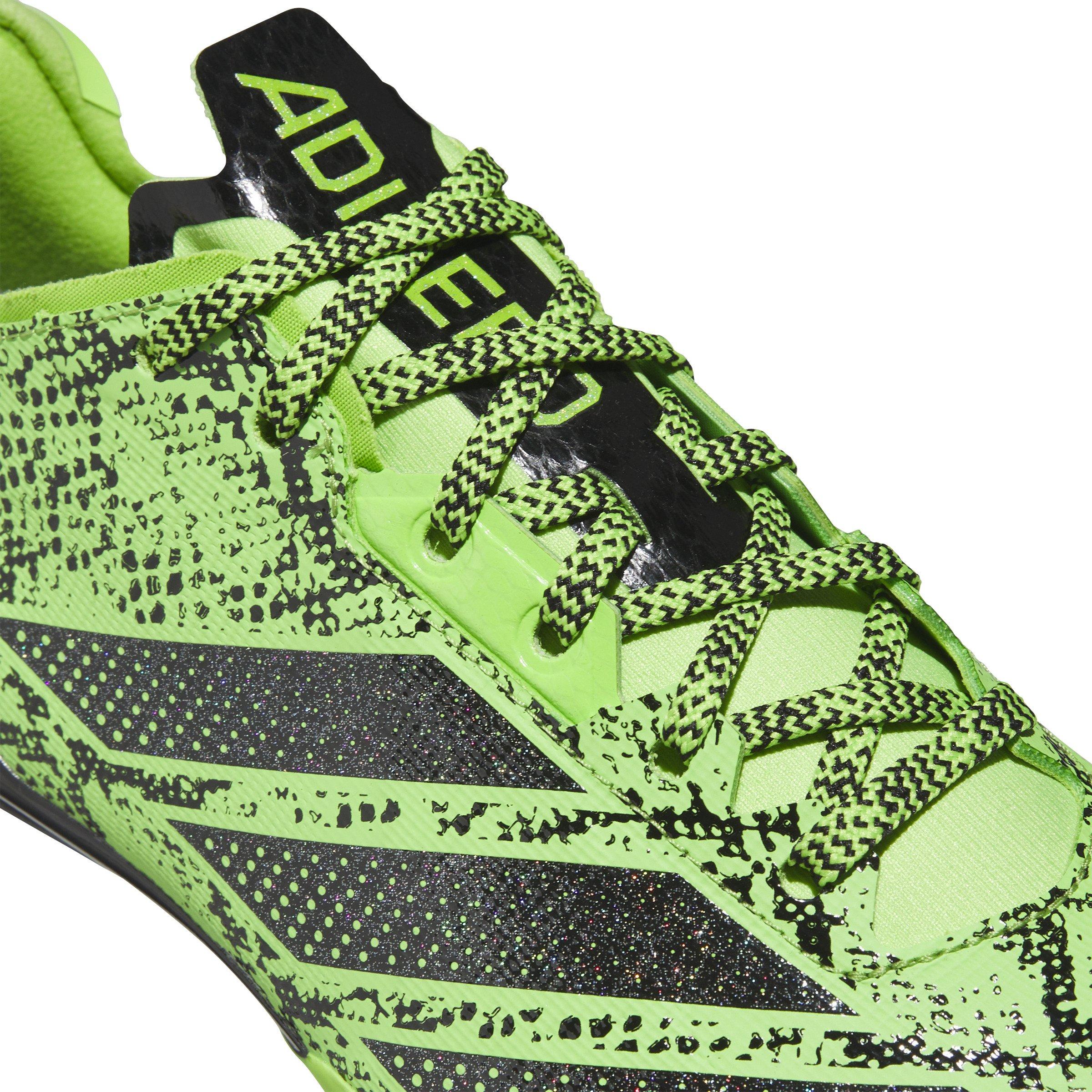 adidas Adizero Electric 7v7 "Team Semi Sol Green 2/Core Black" Men's Football Cleat - GREEN/BLACK/GREEN Thumbnail View 7