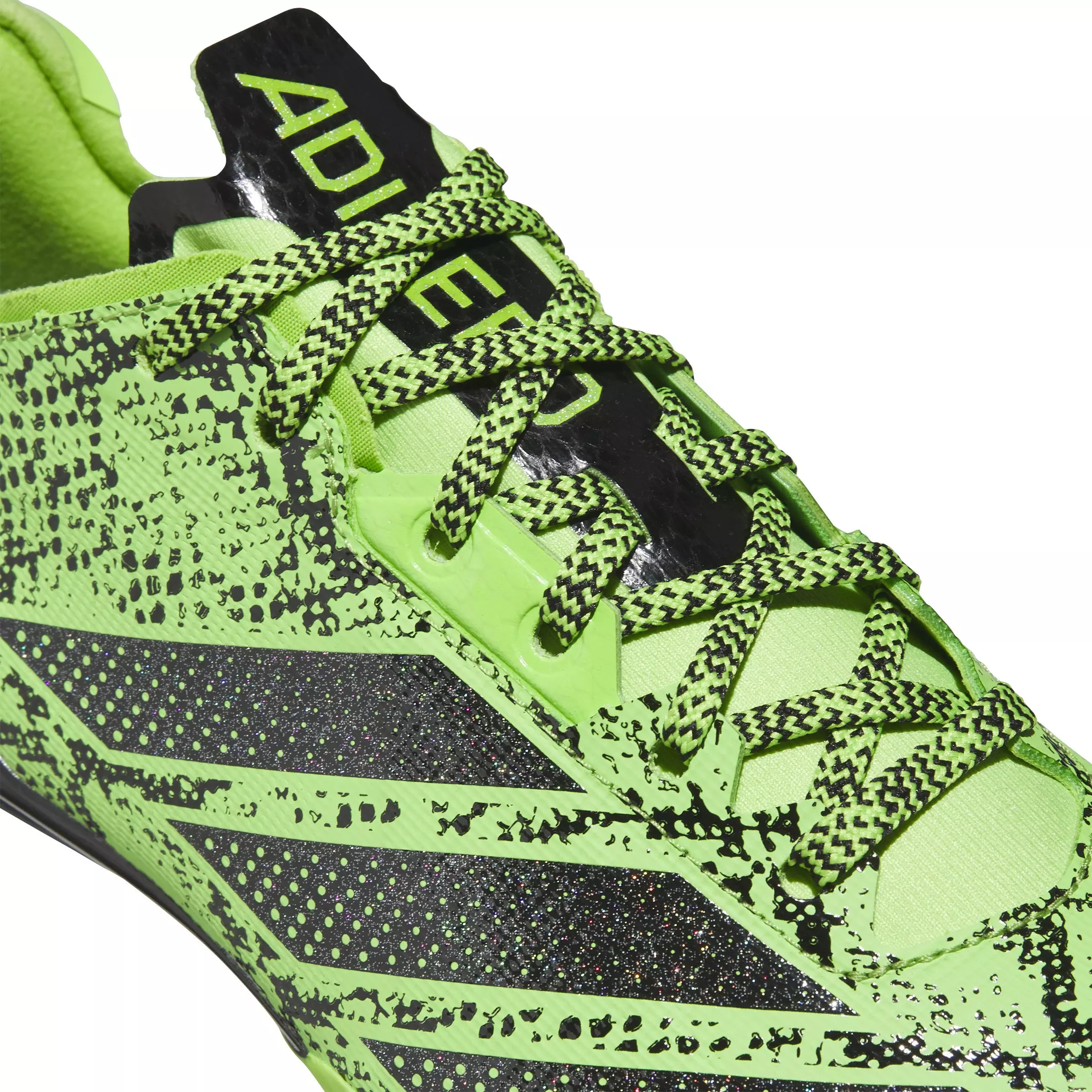 adidas Adizero Electric 7v7 "Team Semi Sol Green 2/Core Black" Men's Football Cleat - GREEN/BLACK/GREEN