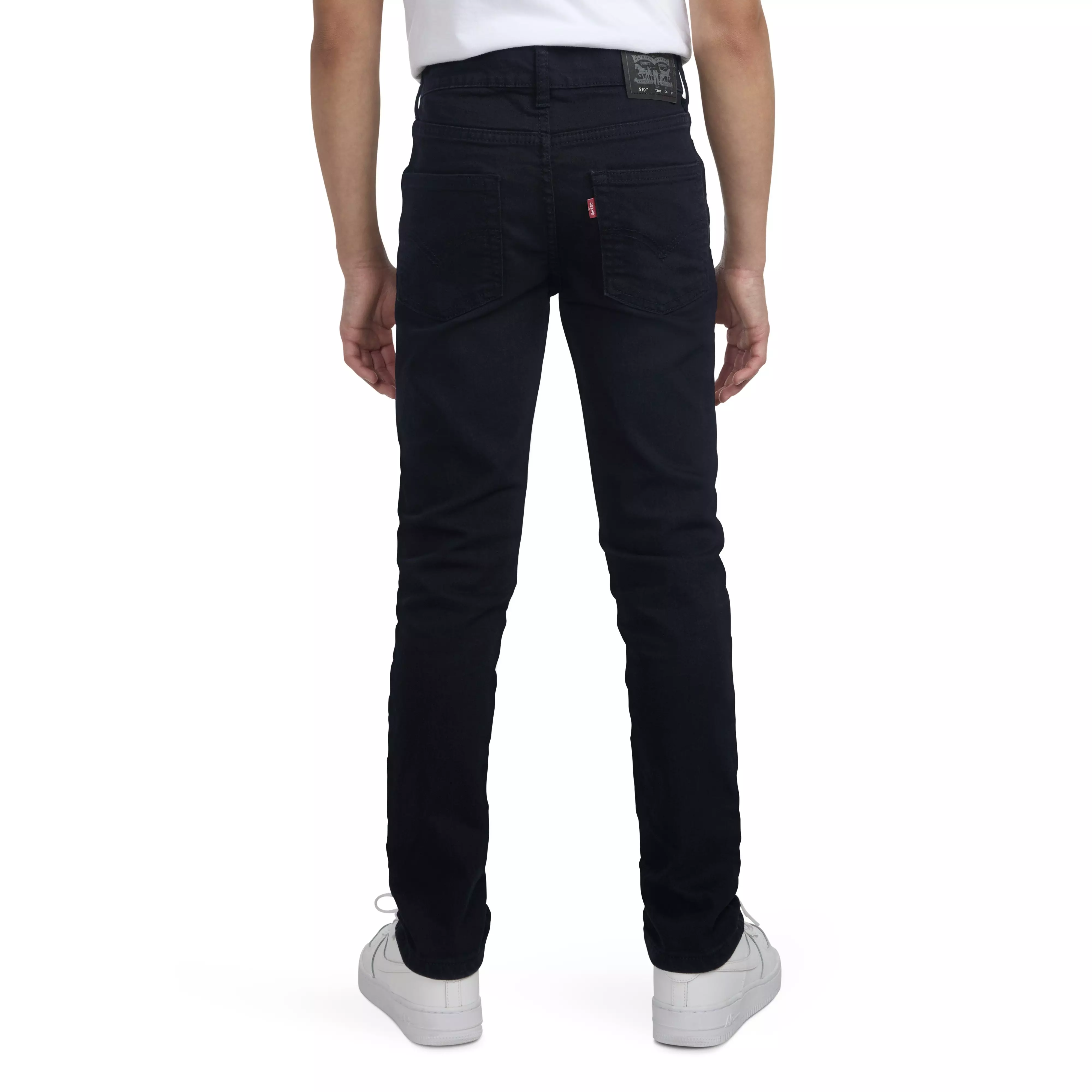 Levi's 510 Classic Skinny Fit Black Wash Big Boys' Black Denim Jeans - BLACK