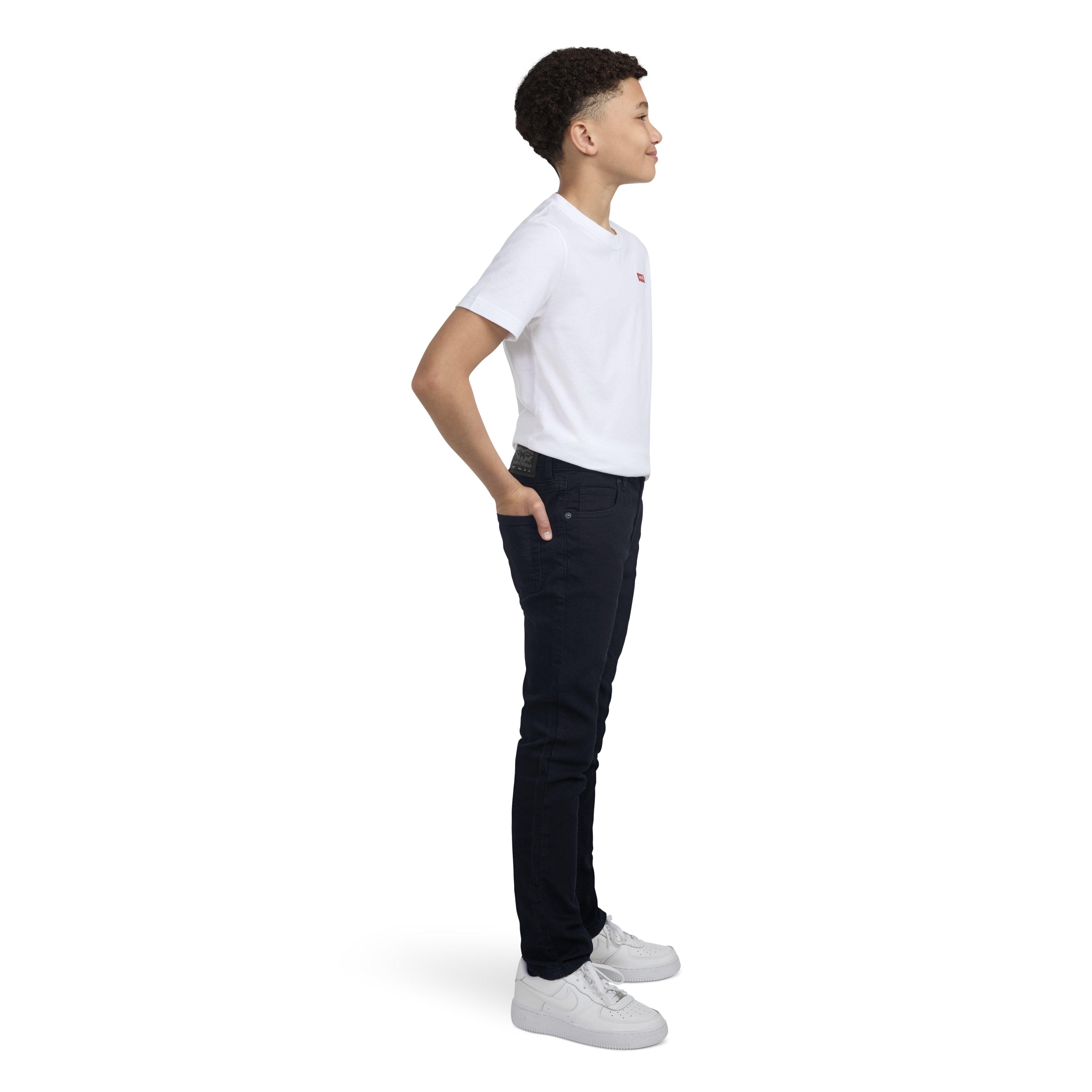 Levi's 510 Classic Skinny Fit Black Wash Big Boys' Black Denim Jeans - BLACK Thumbnail View 3